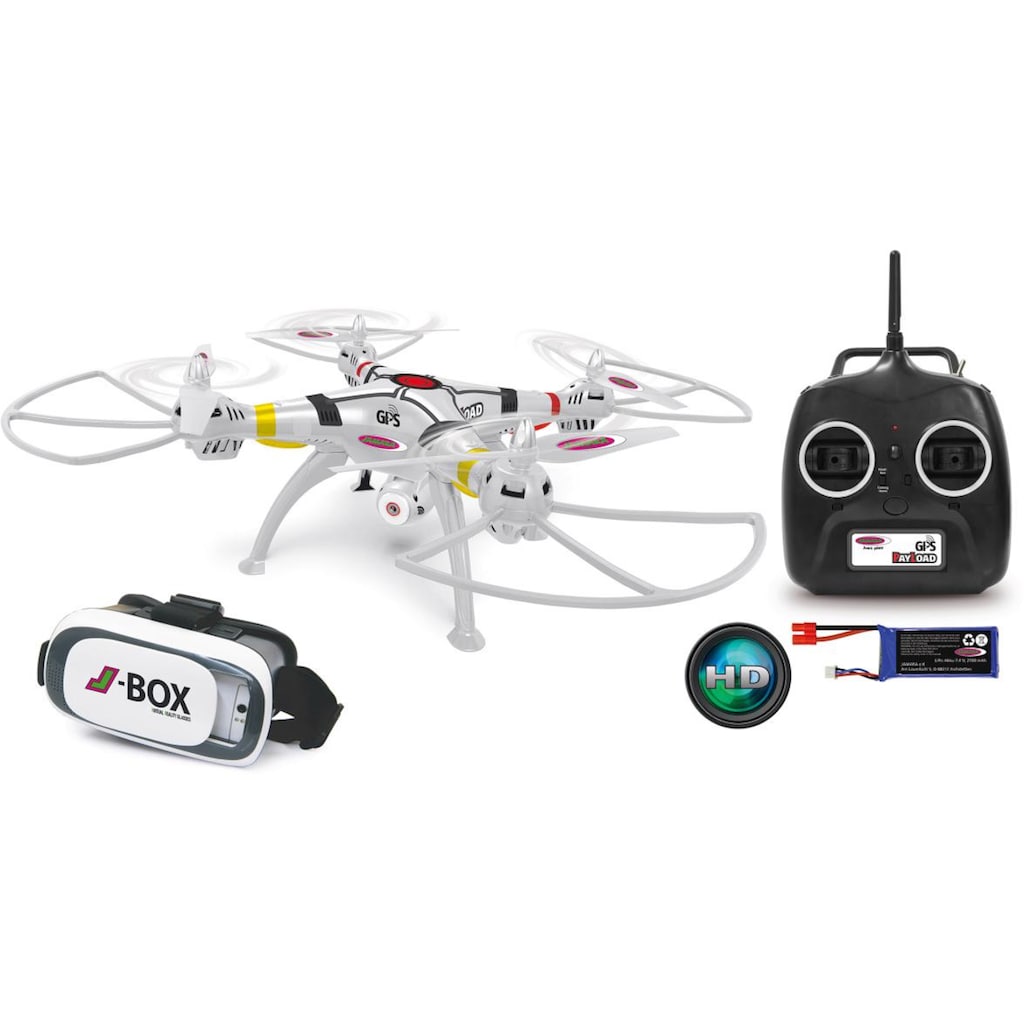 Jamara RC-Quadrocopter »Payload GPS VR Drone Altitude HD«, (Set, Komplettset)