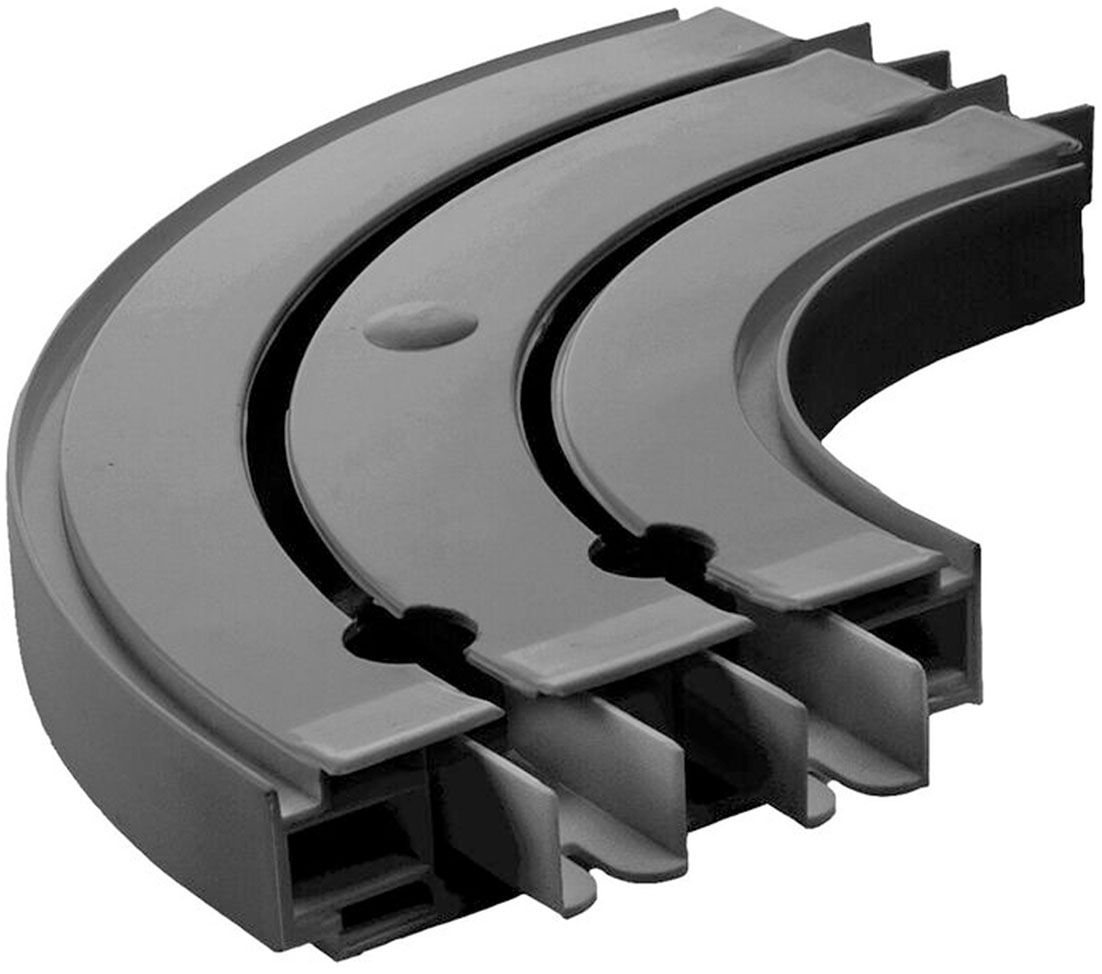 Thumbnail - SN DECO GROUP Gardinenschiene "Innenbogen für Vorhangschiene SH" 2 läufig-läufig