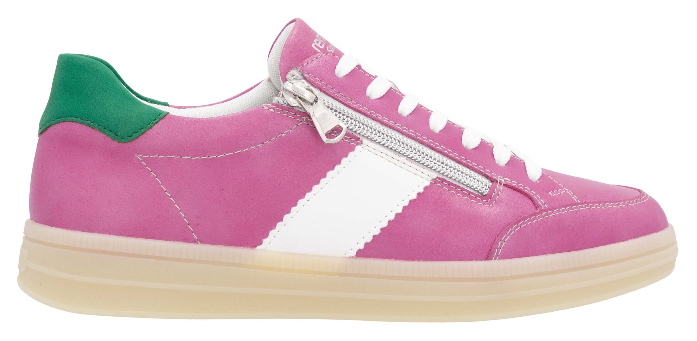 Remonte Plateausneaker »Elisabeth Hurley-Collection«, Freizeitschuh, Halbschuh, Schnürschuh, zusätzlichem Reißverschluss
