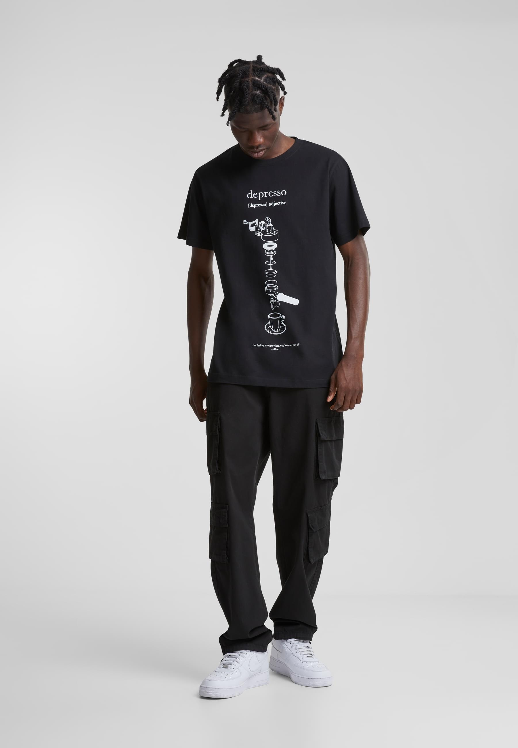MisterTee Kurzarmshirt »MisterTee Herren Depresso Tee«, (1 tlg.)