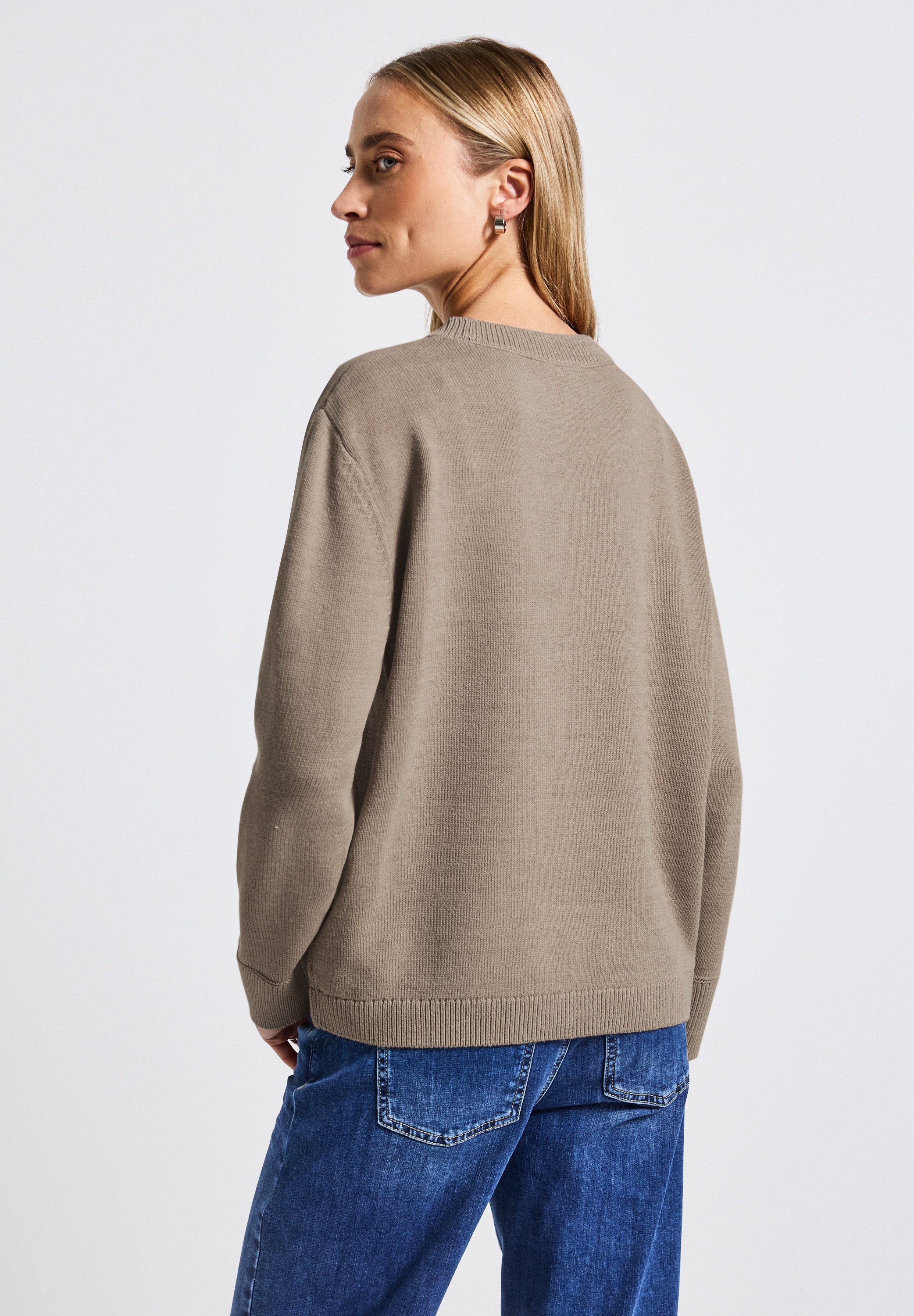 STREET ONE Strickpullover, mit Rundhalsausschnitt