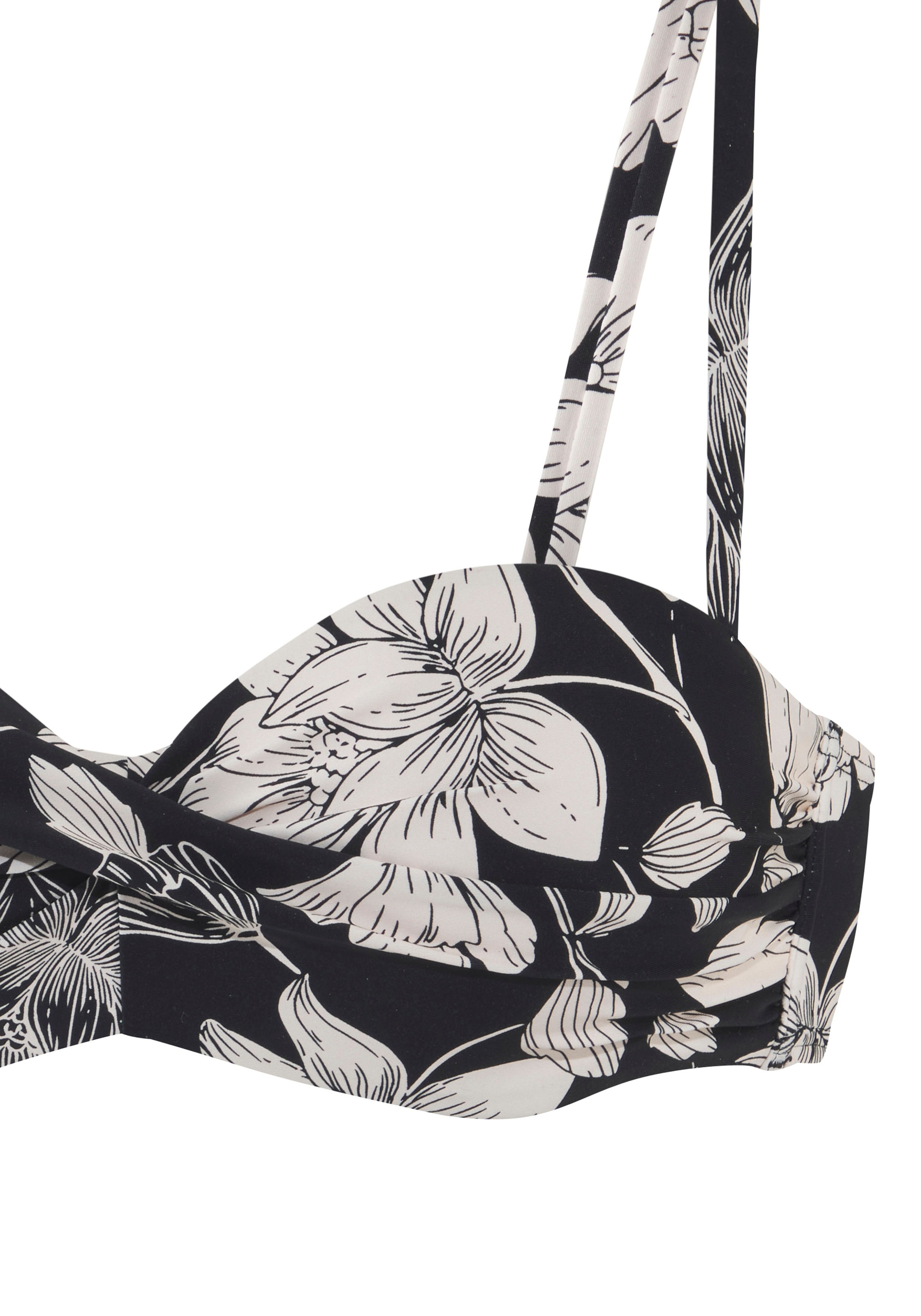 Thumbnail - s.Oliver Bügel-Bandeau-Bikini-Top "Lady" mit floralem Design