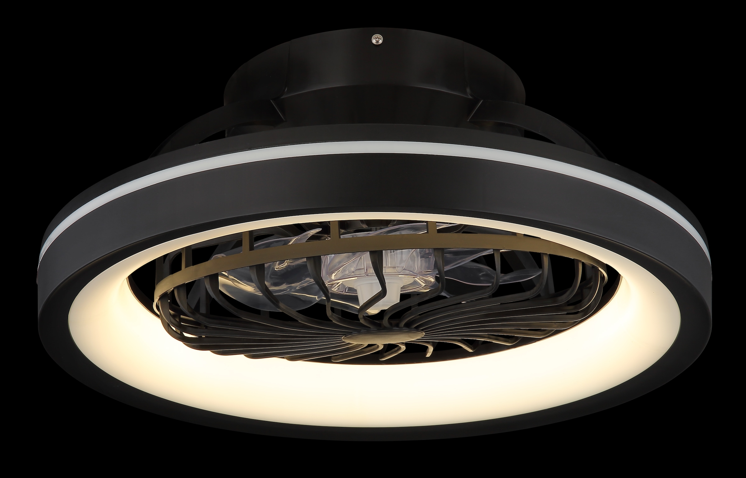 GLOBO LIGHTING Deckenleuchte »DEANNE« LED-Modul 1 Stk. warmweiß - kaltweiß Ventilator opal kühlen-heizen RGB Regenbogen modern Wohnzimmer