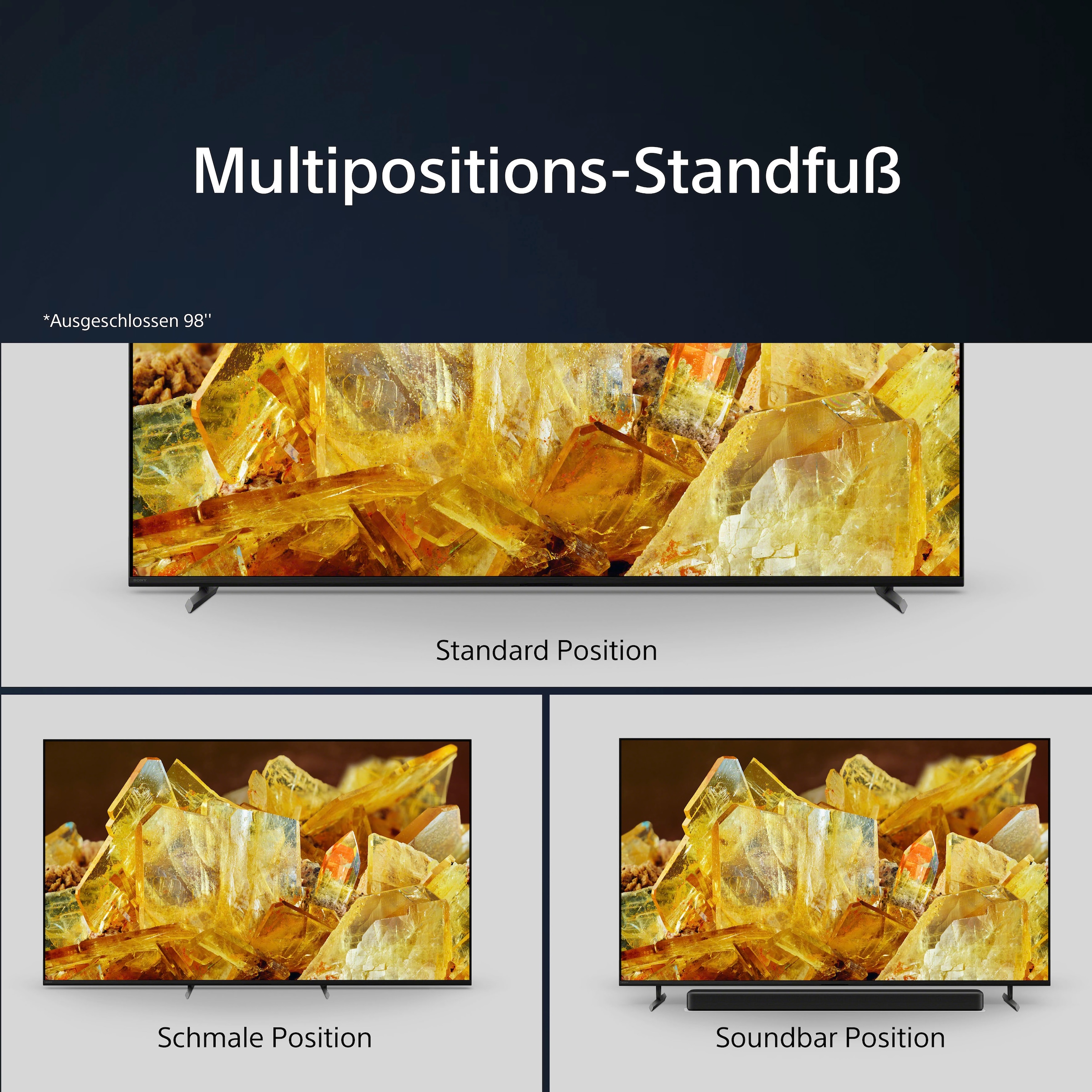 Sony LED-Fernseher »XR-85X90L«, 4K Ultra HD, Google TV, TRILUMINOS PRO, BRAVIA CORE, mit exklusiven PS5-Features