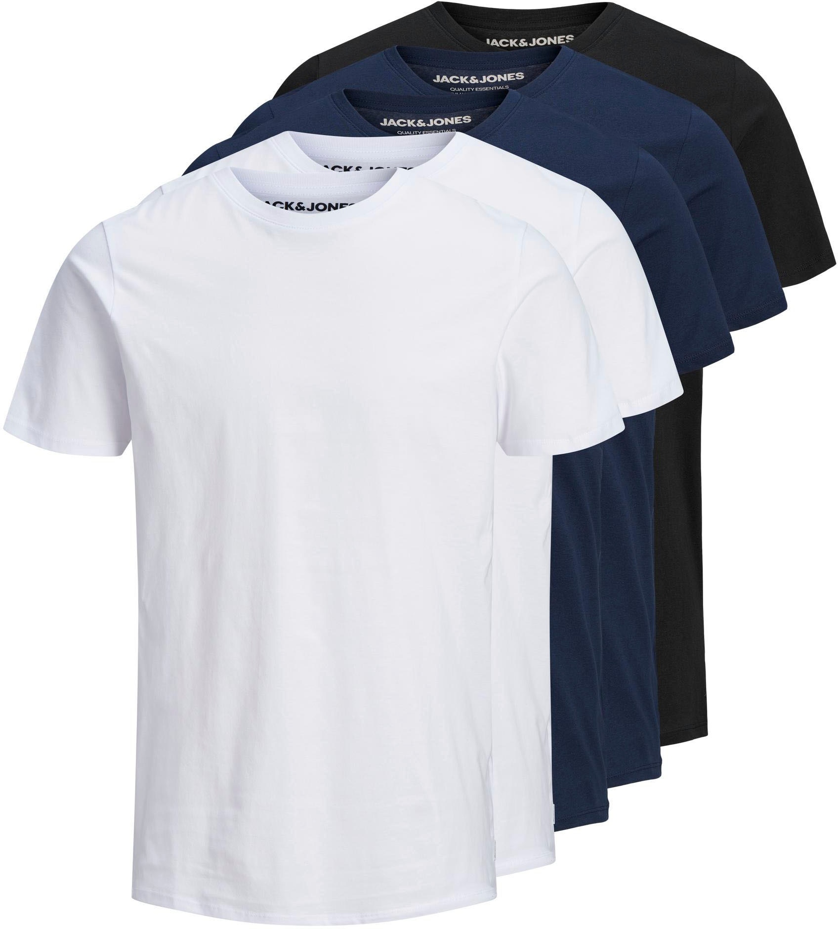 Jack & Jones T-Shirt "JJEORGANIC BASIC TEE SS O-NE 5PK MP NOOS"