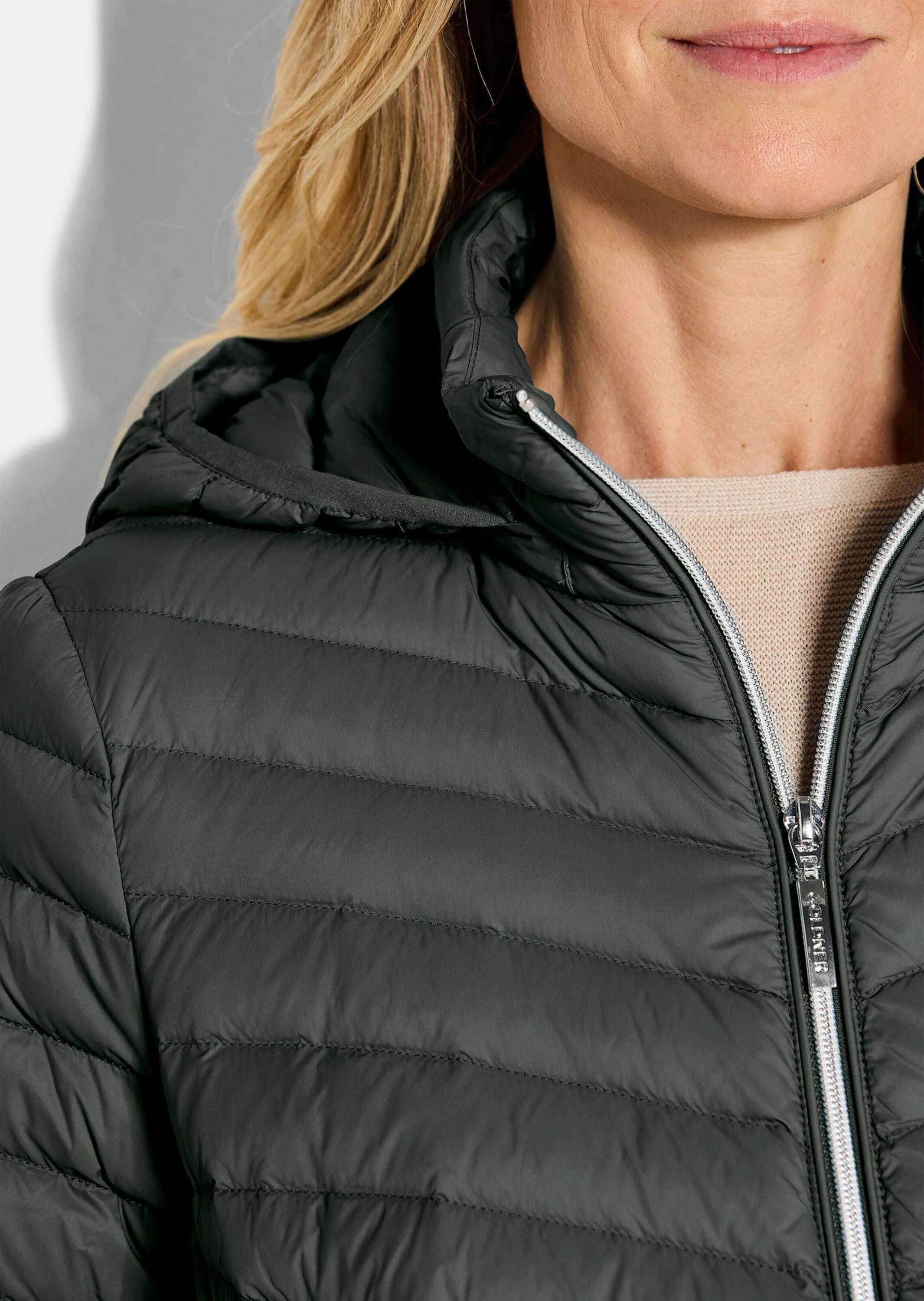 GOLDNER Winterjacke »Daunenmantel mit femininer Steppung«