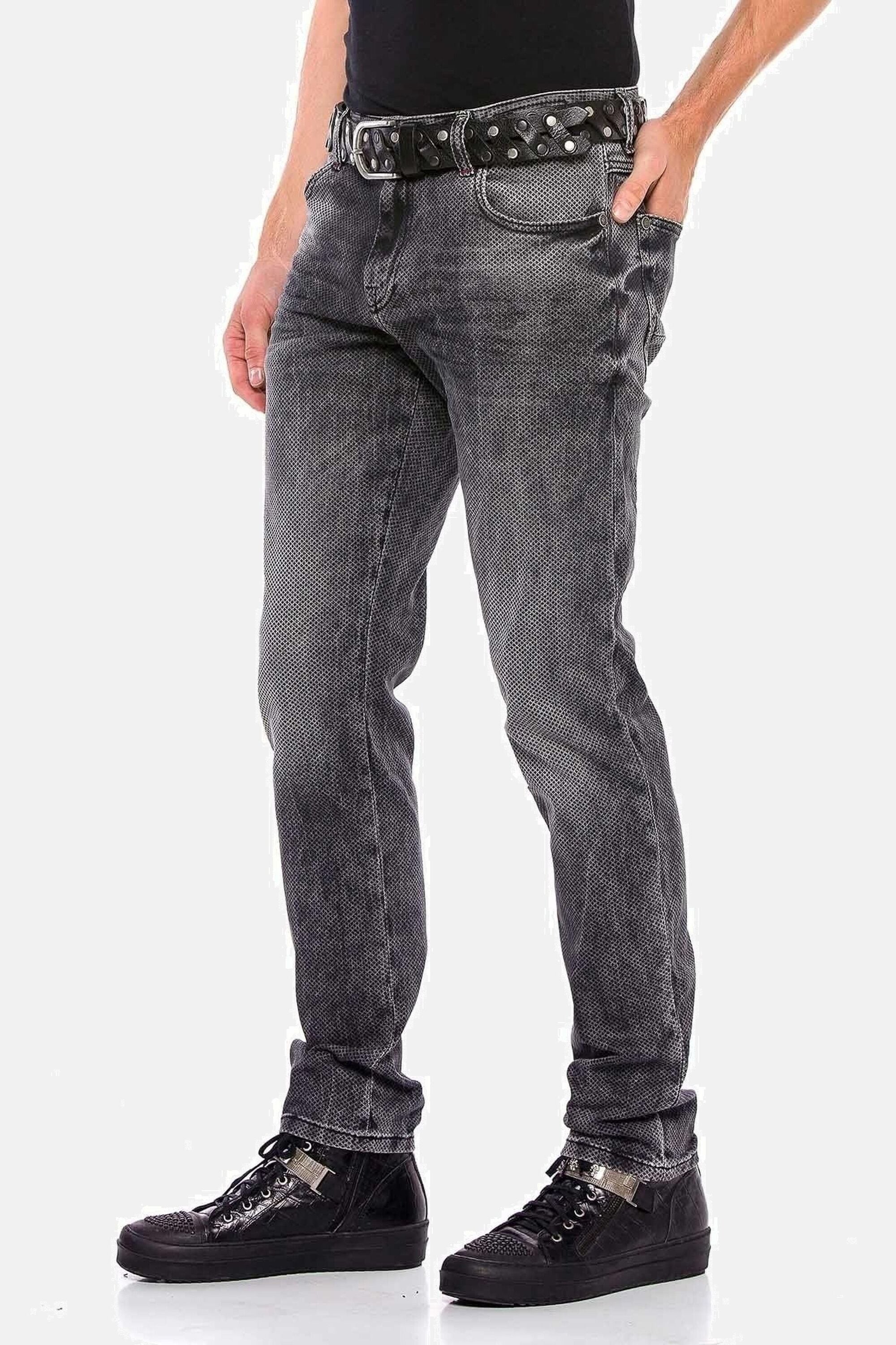 Slim-fit-Jeans »Jeans«, mit Allover-Gitter-Musterung, CD543