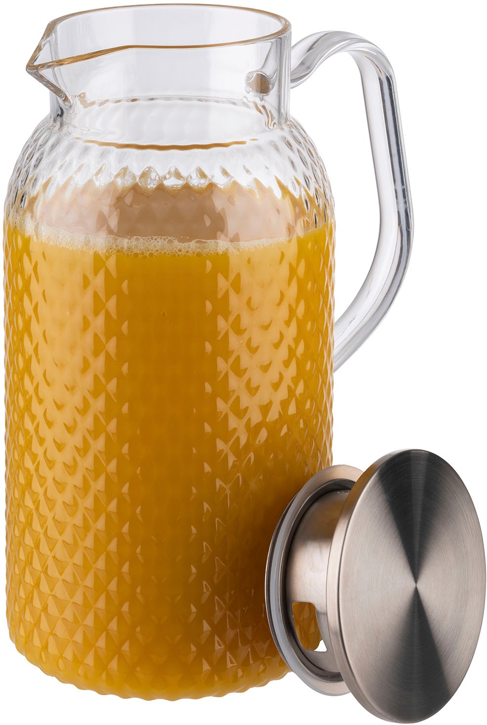 APS Wasserkanne »Saft-/ Wasserkanne Ø 11,5 cm, 1,8 Liter«, 1,8 l, (1 St.), Deckel aus Edelstahl mit Silikondichtung