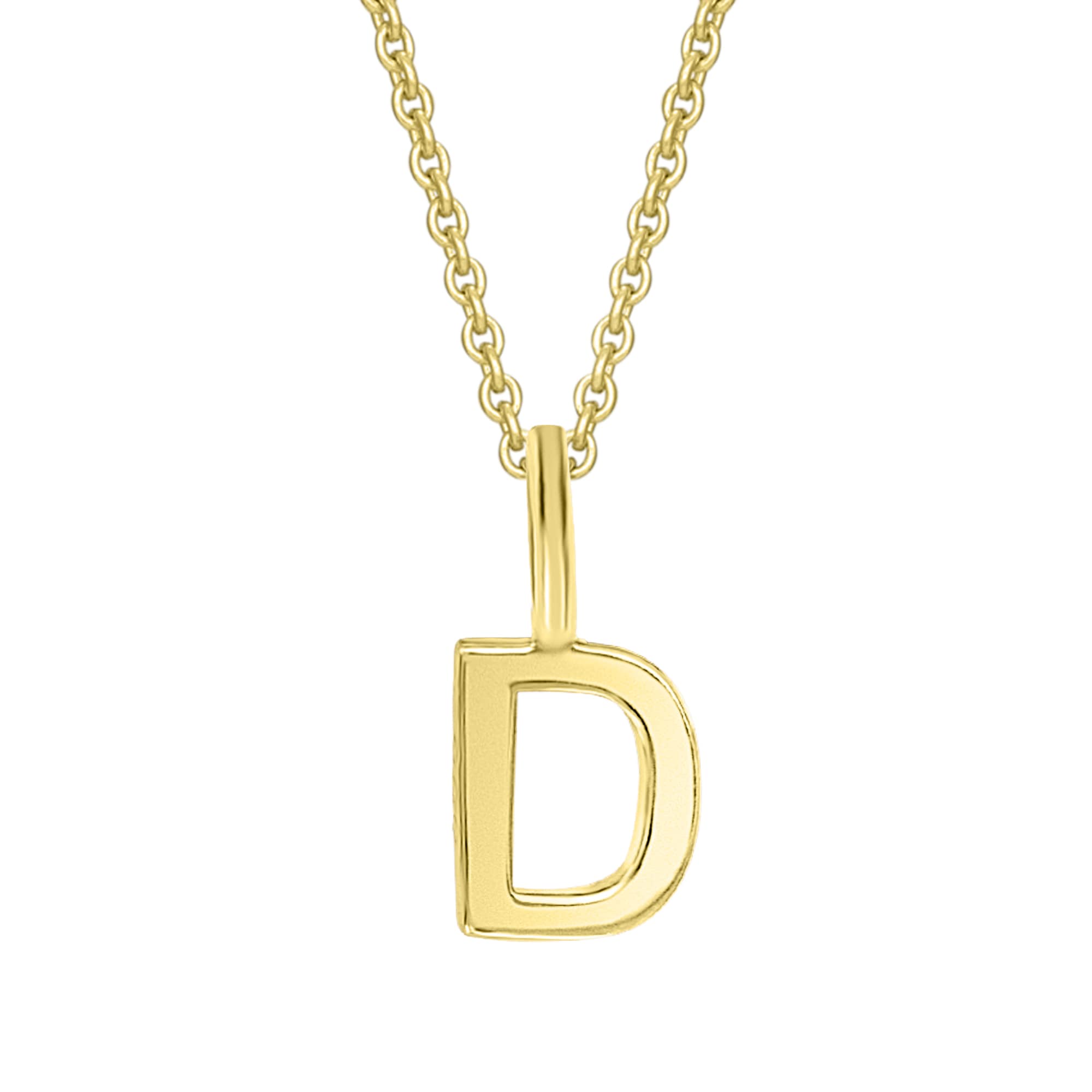 ONE ELEMENT Damen Kettenanhänger "Buchstabe D Buchstaben Anhänger aus 333 Gelbgold", D, Gelbgold 333 Gold, gold, Gelbgold 333, Gold, Schmuckanhänger,