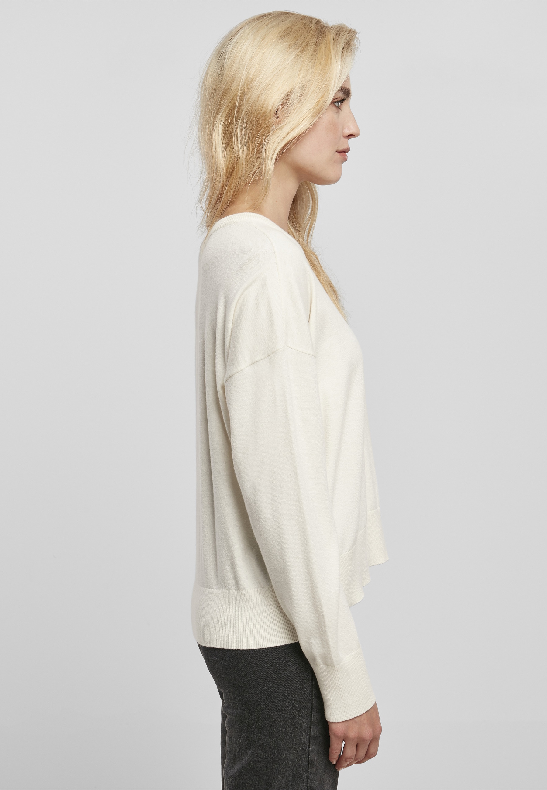 URBAN CLASSICS Fleecepullover »Urban Classics Damen Ladies Eco Viscose Oversized Basic Sweater«, 1 Stk.
