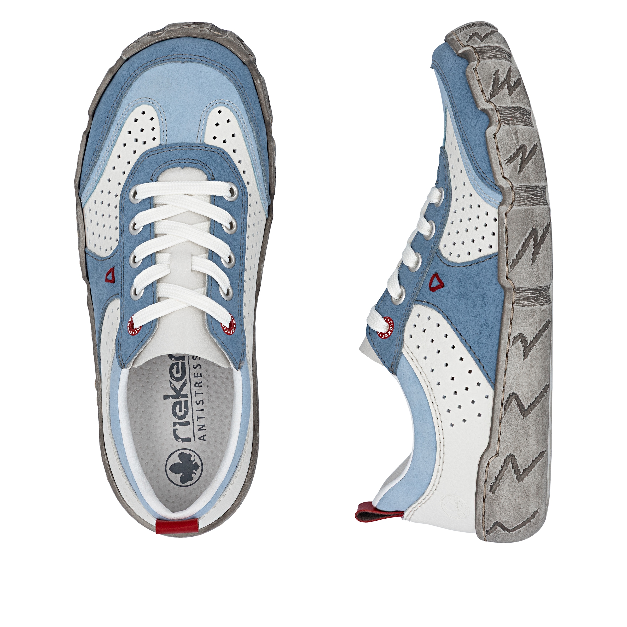 Rieker Sneaker  Schnürschuh, Halbschuh, Freizeitsneaker mit Perforation