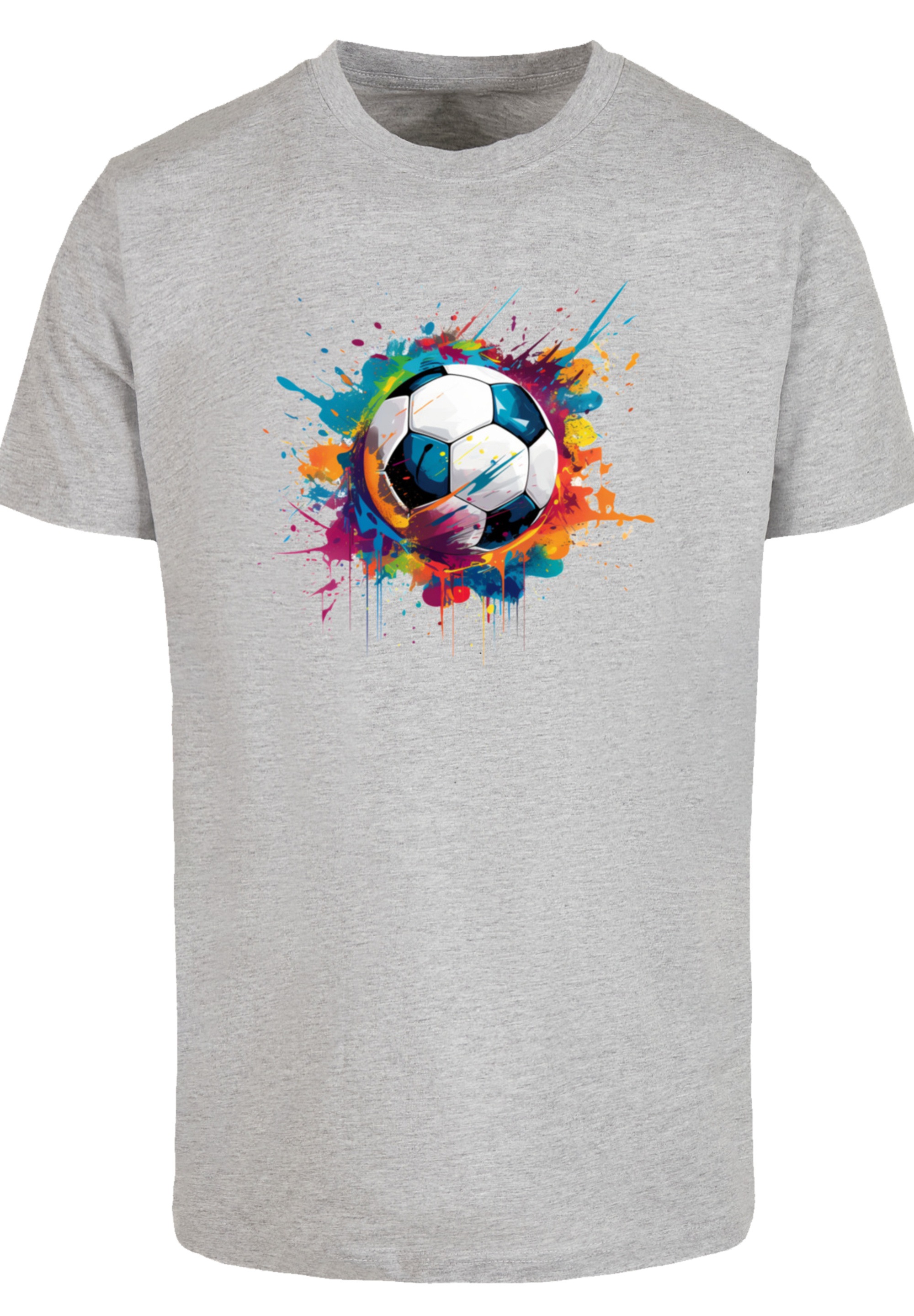 F4NT4STIC T-Shirt »Bunte Fußball Grafik«, Premium Qualität