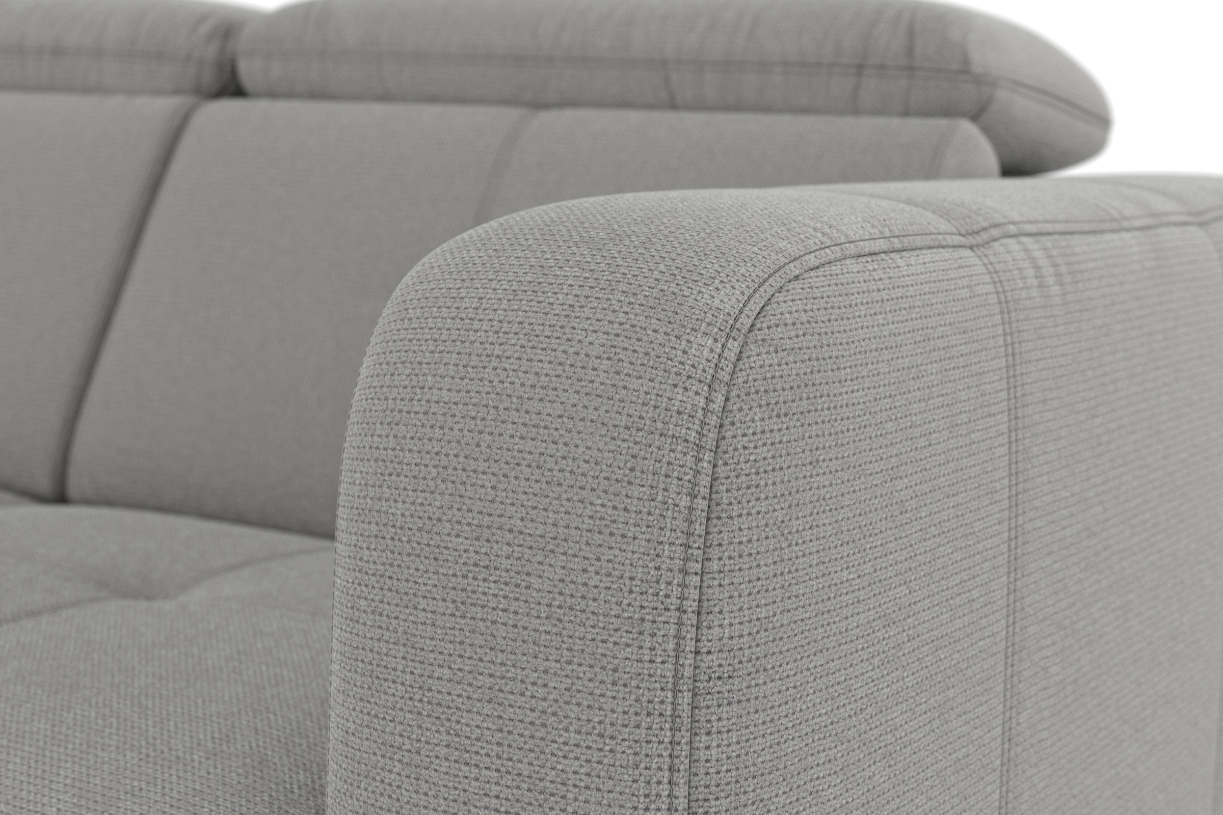 sit&more Ecksofa »Belluci L-Form«, inklusive Federkern, wahlweise mit Bettfunktion und Bettkasten