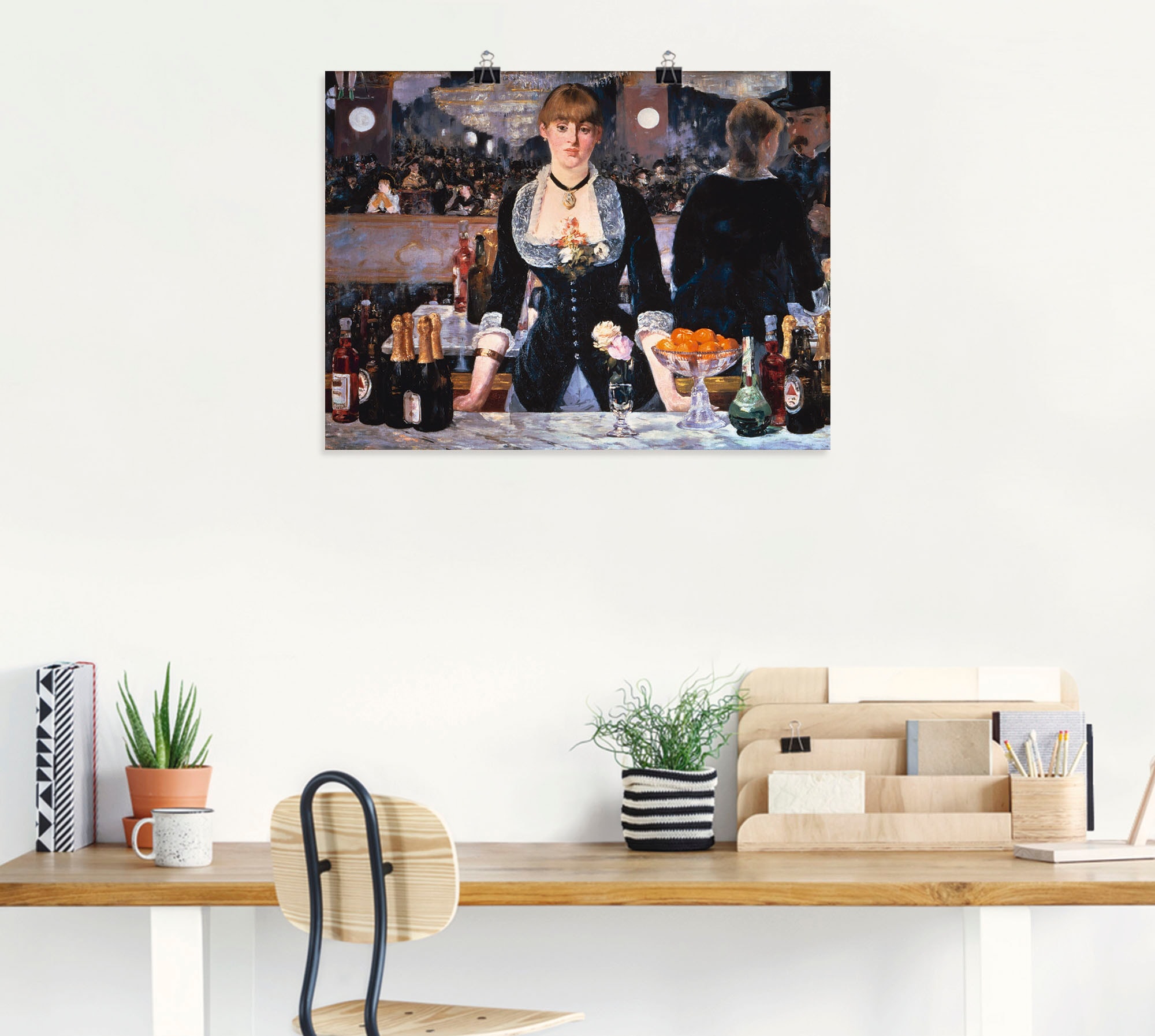 Artland Wandbild »Die Bar des Folies-Bergeres, um 1881«, Frau, (1 St.), als  Alubild, Leinwandbild, Wandaufkleber oder Poster in versch. Größen  bestellen | BAUR