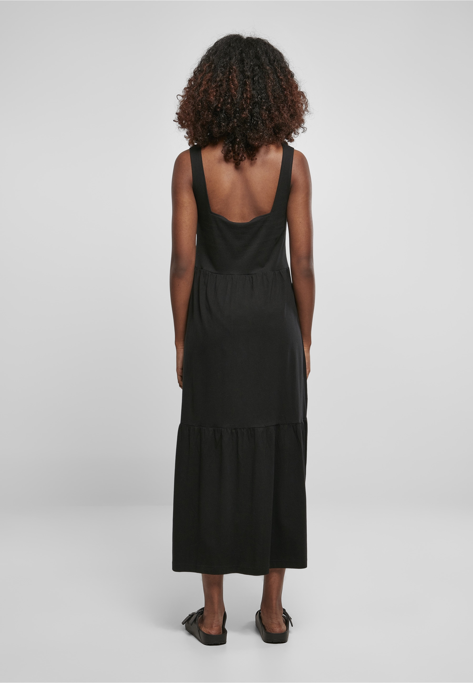 URBAN CLASSICS Shirtkleid »Urban Classics Damen Ladies 7/8 Length Valance Summer Dress« 1 Stk. tlg.