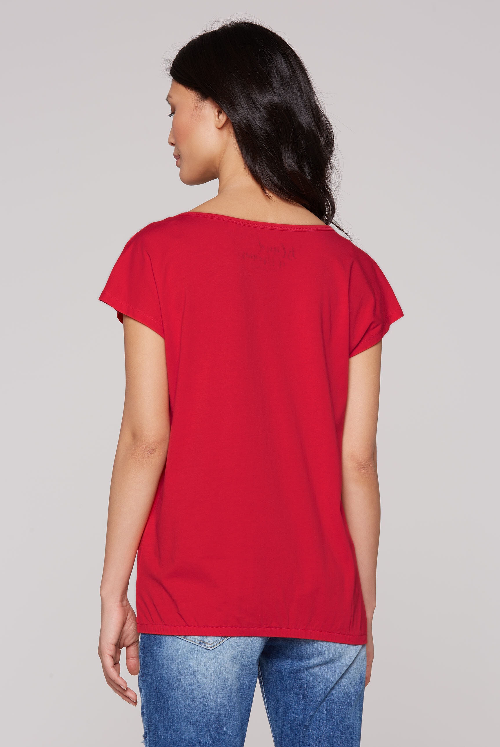 SOCCX Rundhalsshirt, mit Gummizug im Saum