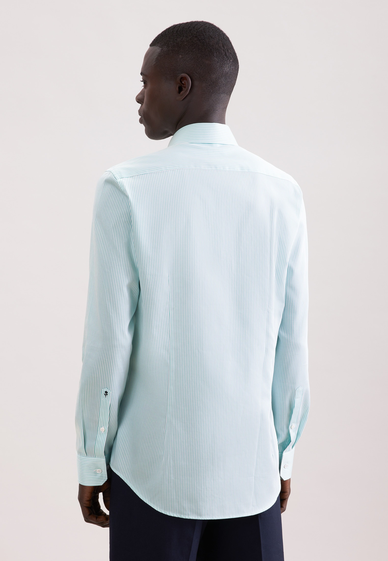 seidensticker Businesshemd "Schwarze Rose" Slim 1/1 Kentkragen Gestreift günstig online kaufen