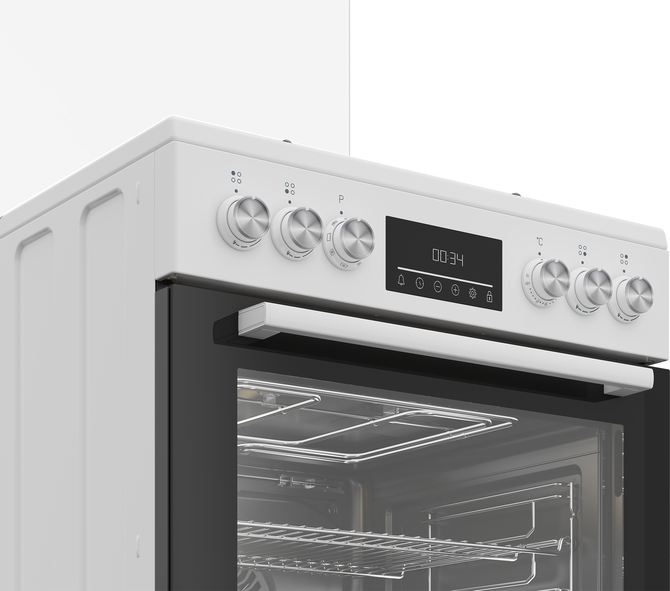 BEKO Gas-Standherd »FBM62320WDSL«, mit Teleskopauszug nachrüstbar