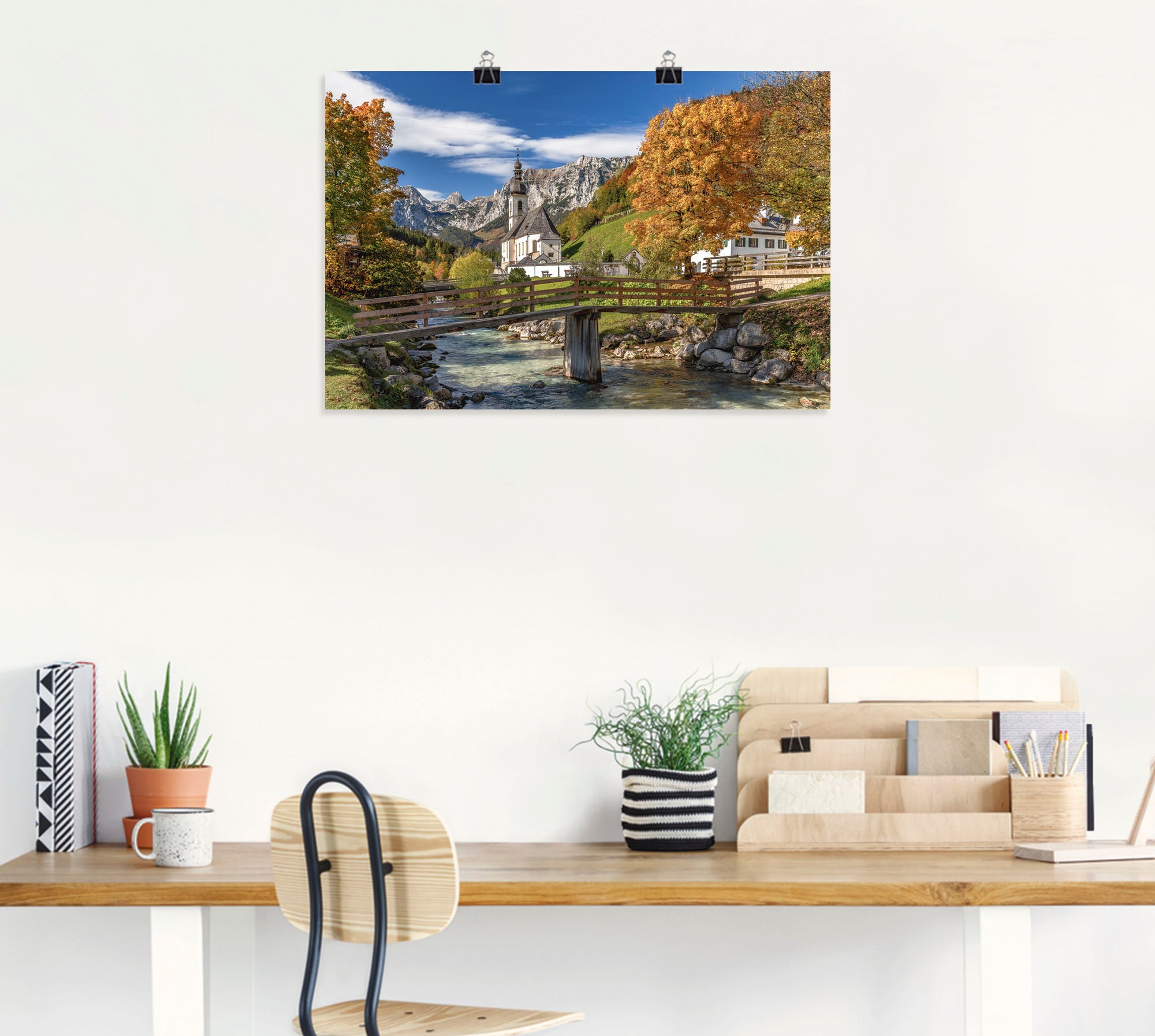 Artland Wandbild »Herbst im Berchtesgadener Land«, Berge & Alpenbilder, (1 St.), als Alubild, Leinwandbild, Wandaufkleber oder Poster in versch. Größen