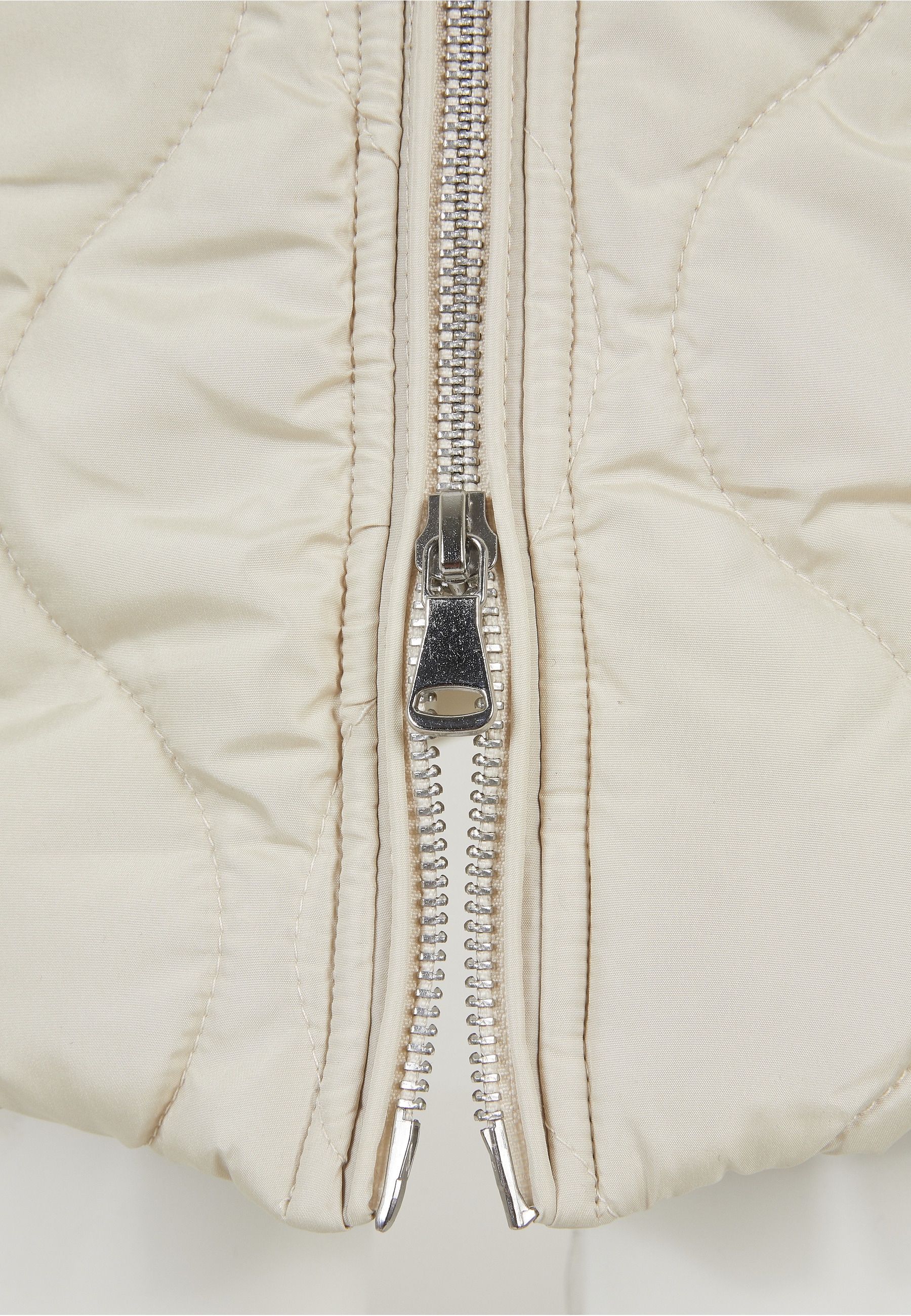 URBAN CLASSICS Winterjacke »Urban Classics Damen Ladies Oversized Sherpa Quilted Coat« 1 Stk. tlg. ohne Kapuze