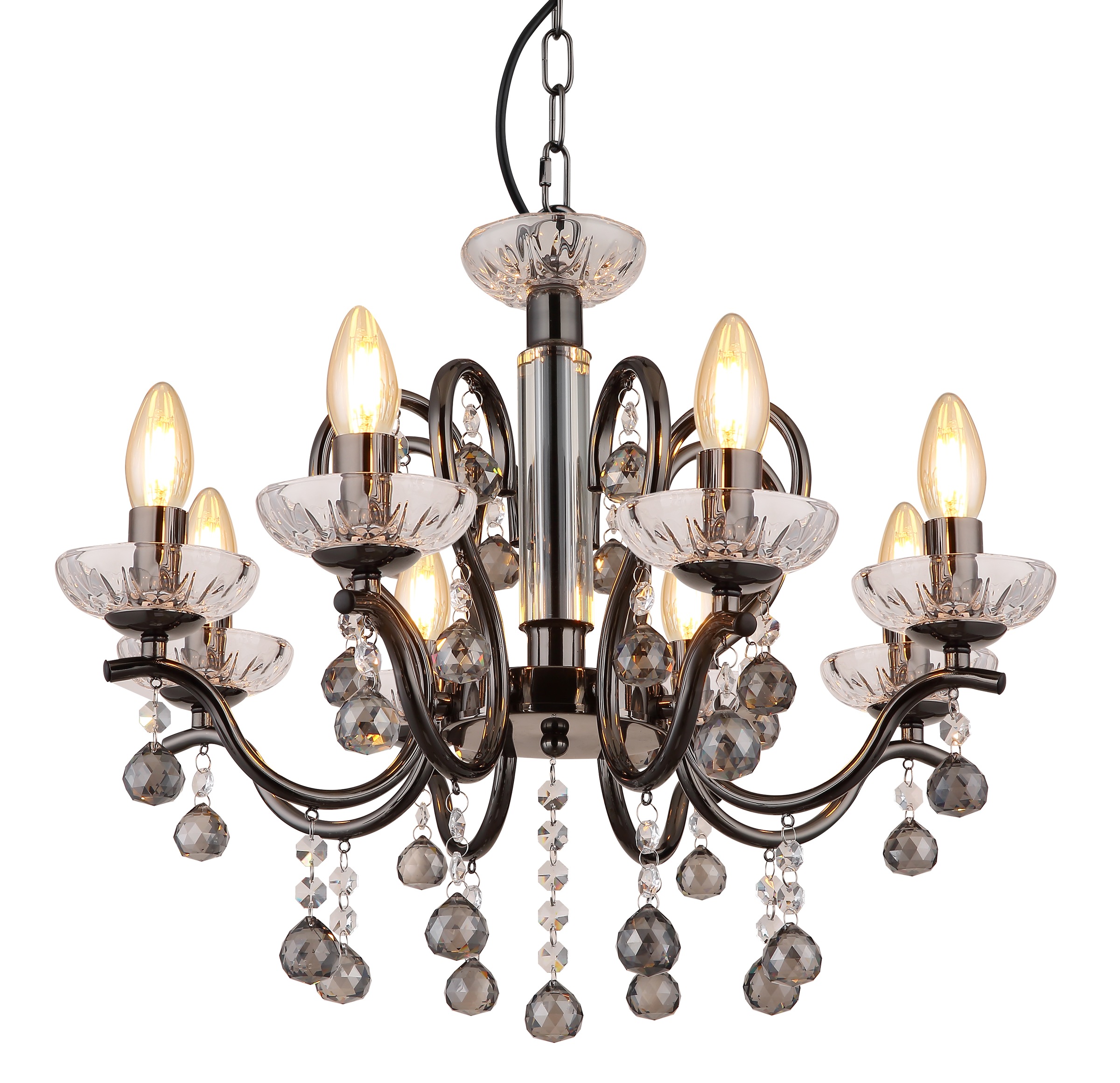 GLOBO LIGHTING Hängeleuchte »CAMILA«, Leuchtmittel E14 | ohne Leuchtmittel, Hängelampe/Pendelleuchte/Esszimmer/Wohnzimmer/Esstisch