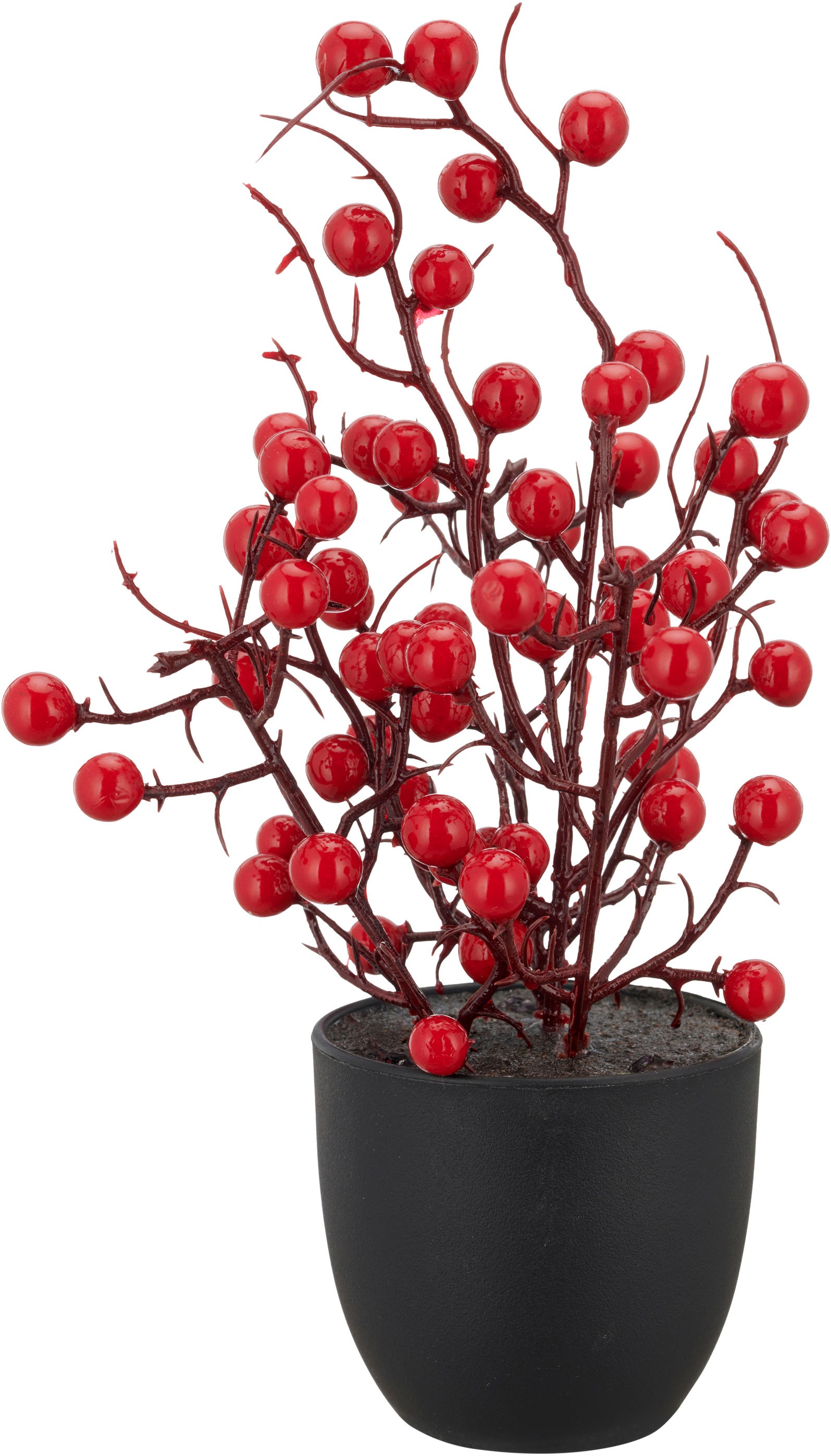 Creativ green Winterliche Kunstpflanze "Beerenbäumchen" in niedlicher Größe günstig online kaufen