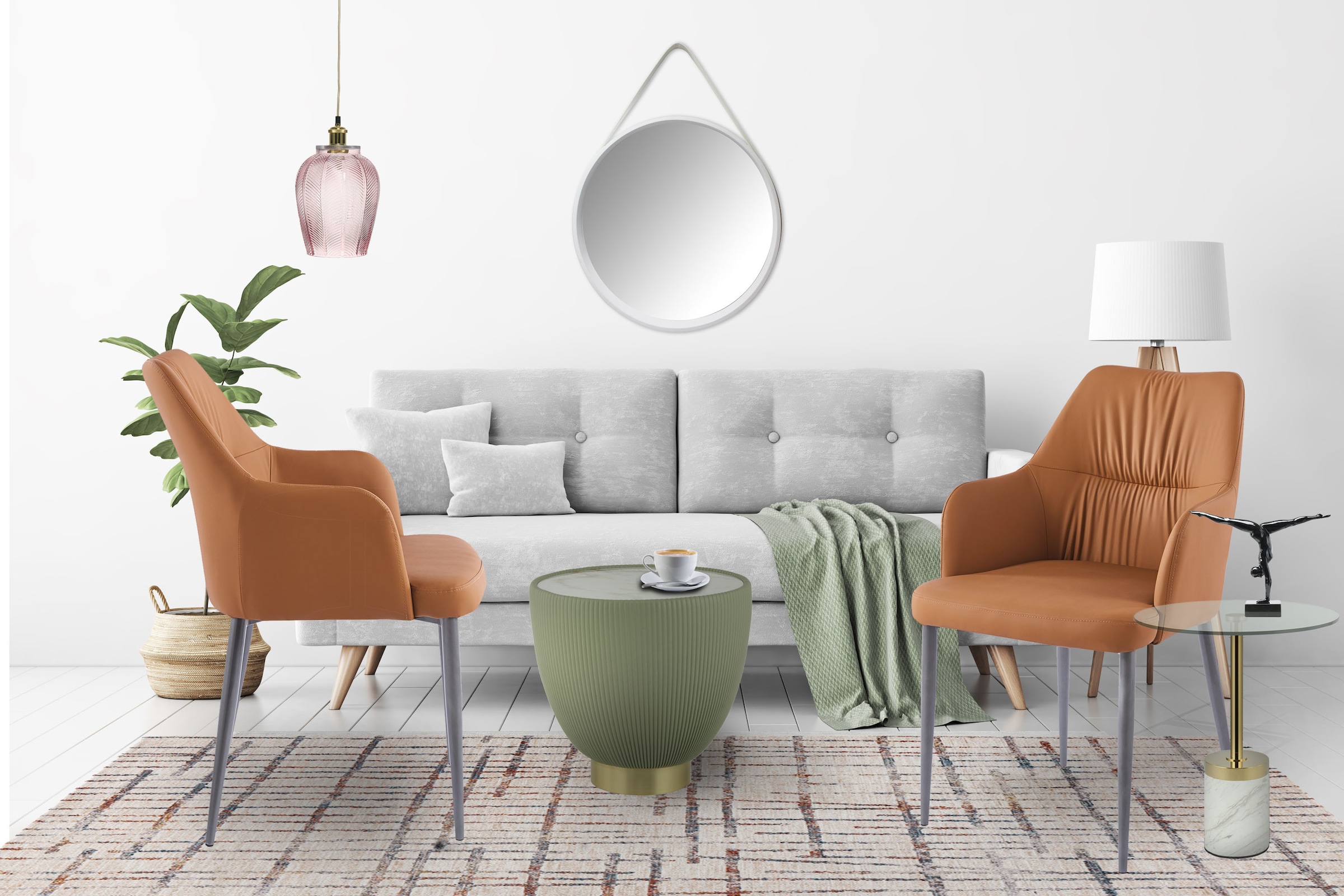 Kayoom "Stuhl Merit 125 2er-Set, bequemer Sitzkomfort, Handarbeit" (Set) 2 günstig online kaufen