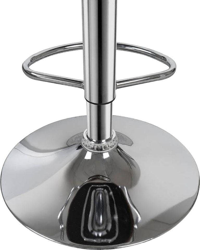 Kayoom Hochstuhl »Barstuhl Midnight 725 2er-Set,in Leder-Optik Barhocker«, (Set), 2 St., pflegeleicht, höhenverstellbar, komfortabel, drehbar