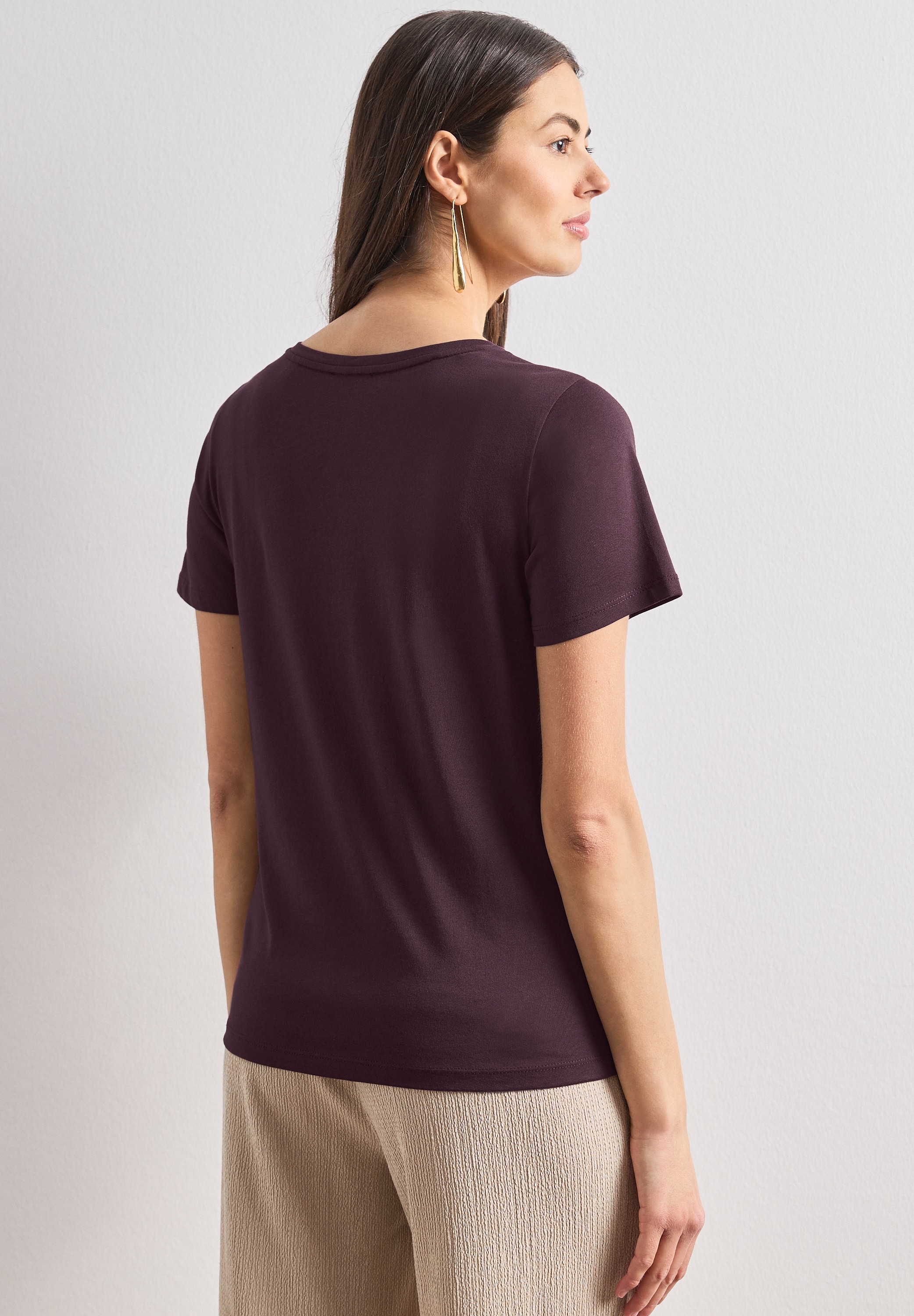 STREET ONE Kurzarmshirt Sommershirt mit Artwork