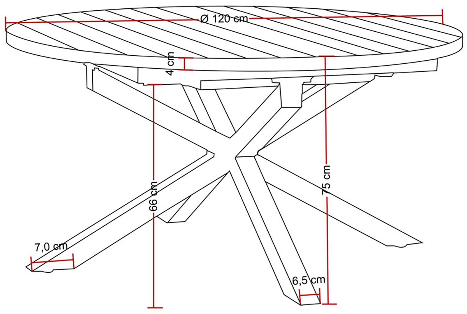 Destiny Garten-Essgruppe »MOLINO ARONA Essgruppe 4 Se + Tisch Ø120/170cm« Set,  Tisch ausziehbar