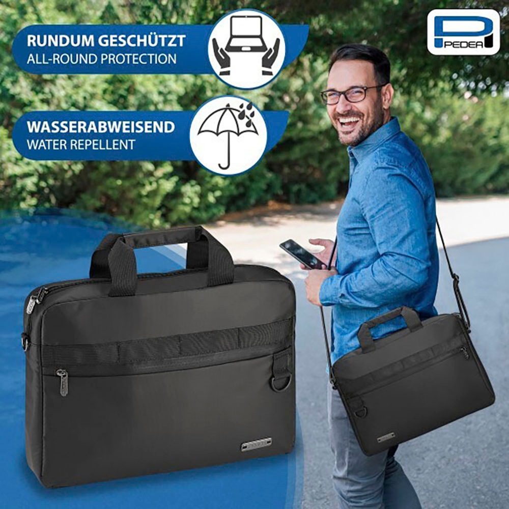 PEDEA Laptoptasche »Notebooktasche Clutch 15,6 (39,6cm)«, (1 tlg.), Umhängetasche mit Tablet Fach