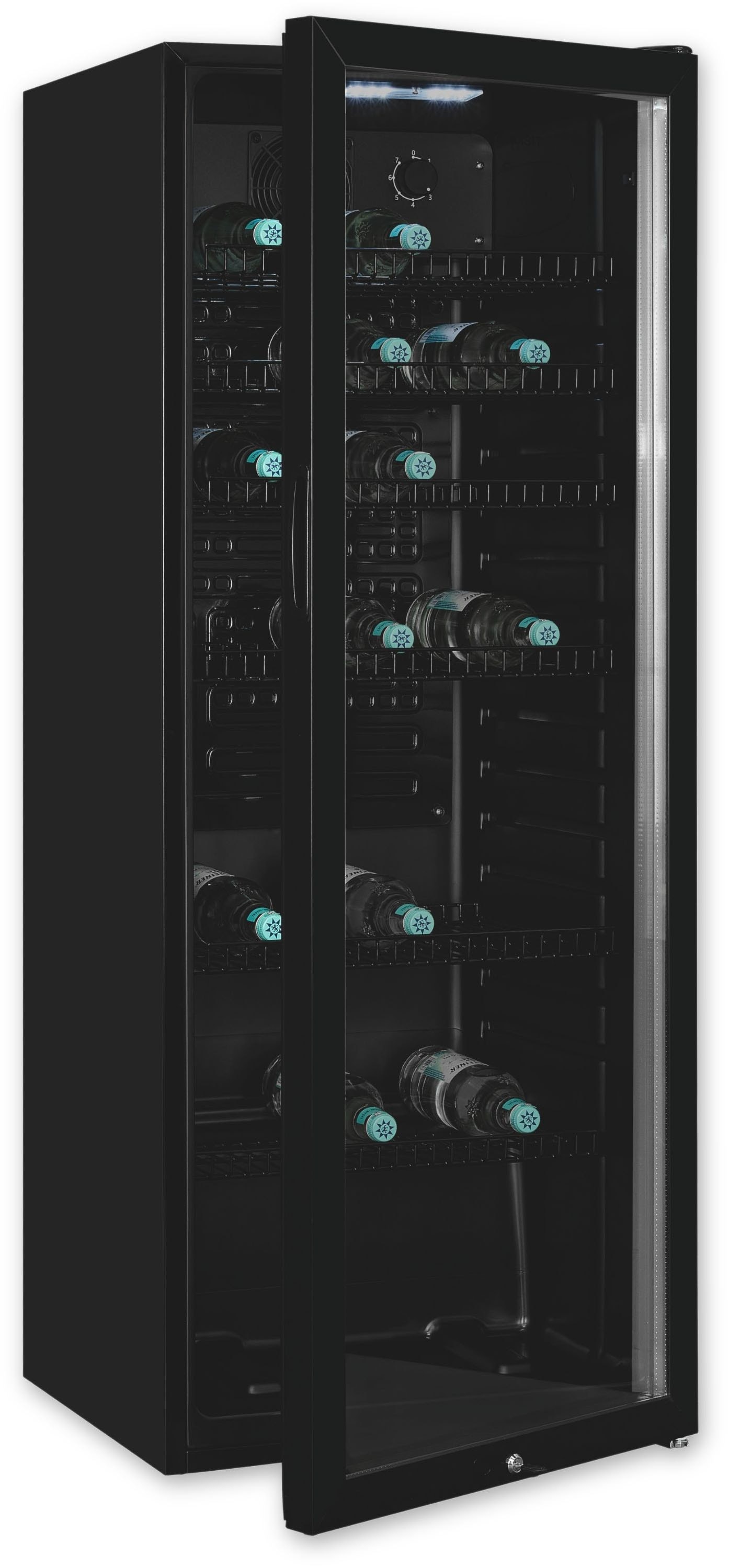 exquisit Getränkekühlschrank "GKS240-GT-160C schwarz" 140 cm hoch 54 cm bre günstig online kaufen