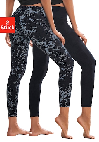 H.I.S Leggings (2er-Pack) in raštuotas ir un...