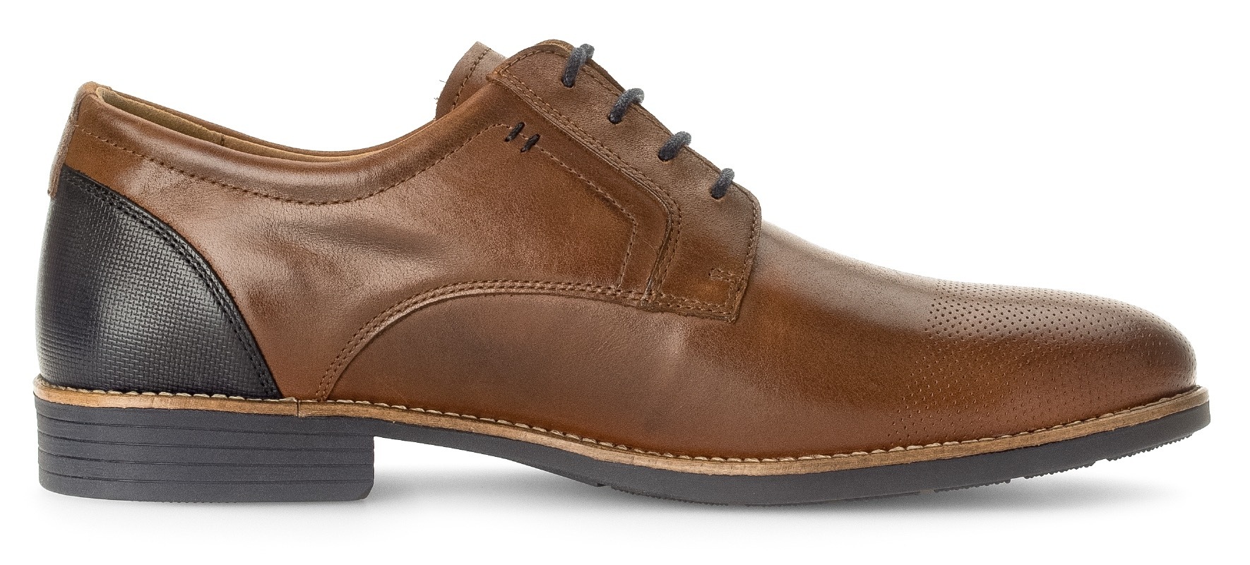 Pius Gabor Schnürschuh, Blockabsatz, Festtagsschuh, Businessschuh G-Weite (=weit)