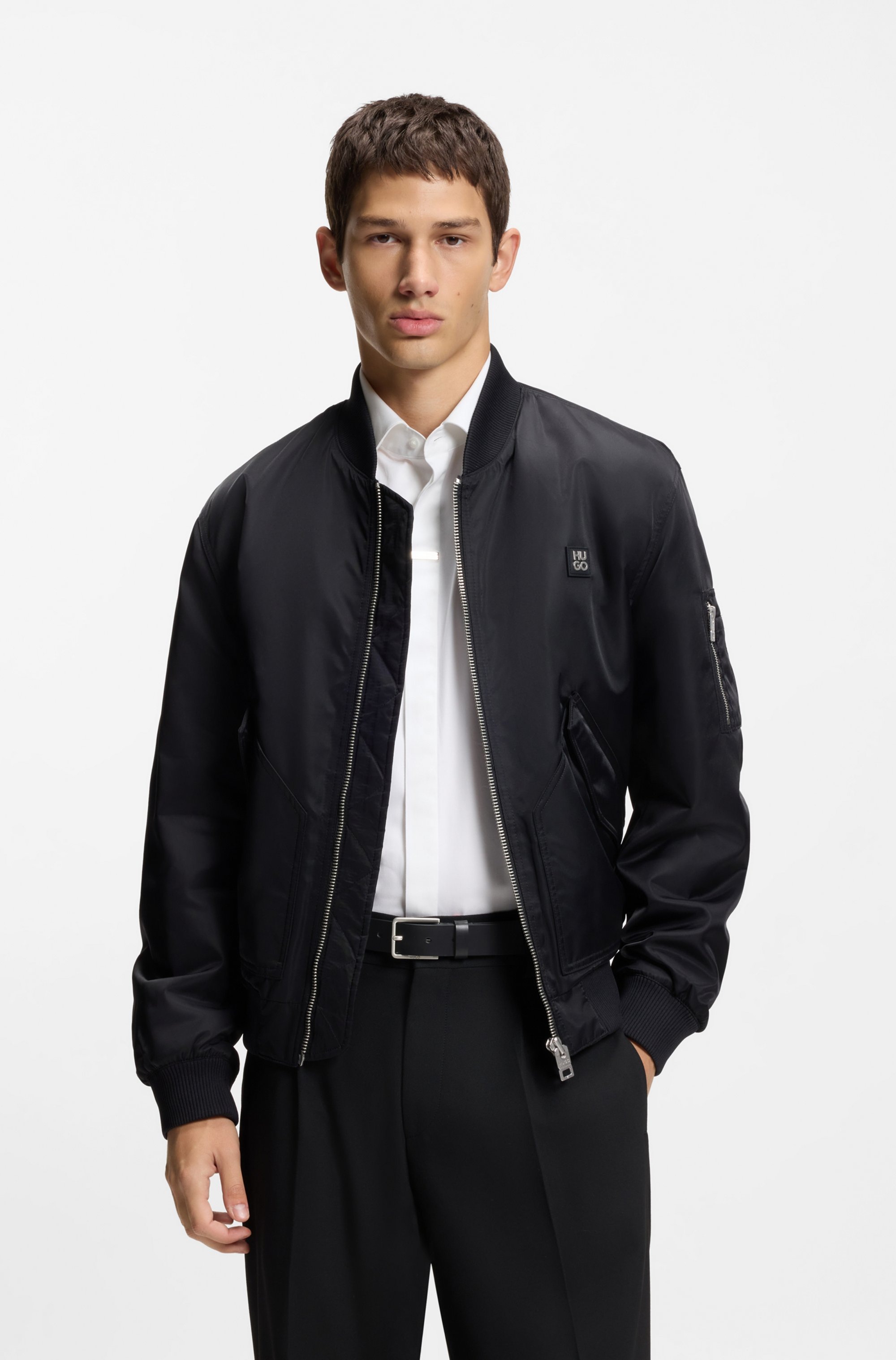 HUGO Ledergürtel "Gael Sz30" mit Logoprägung günstig online kaufen