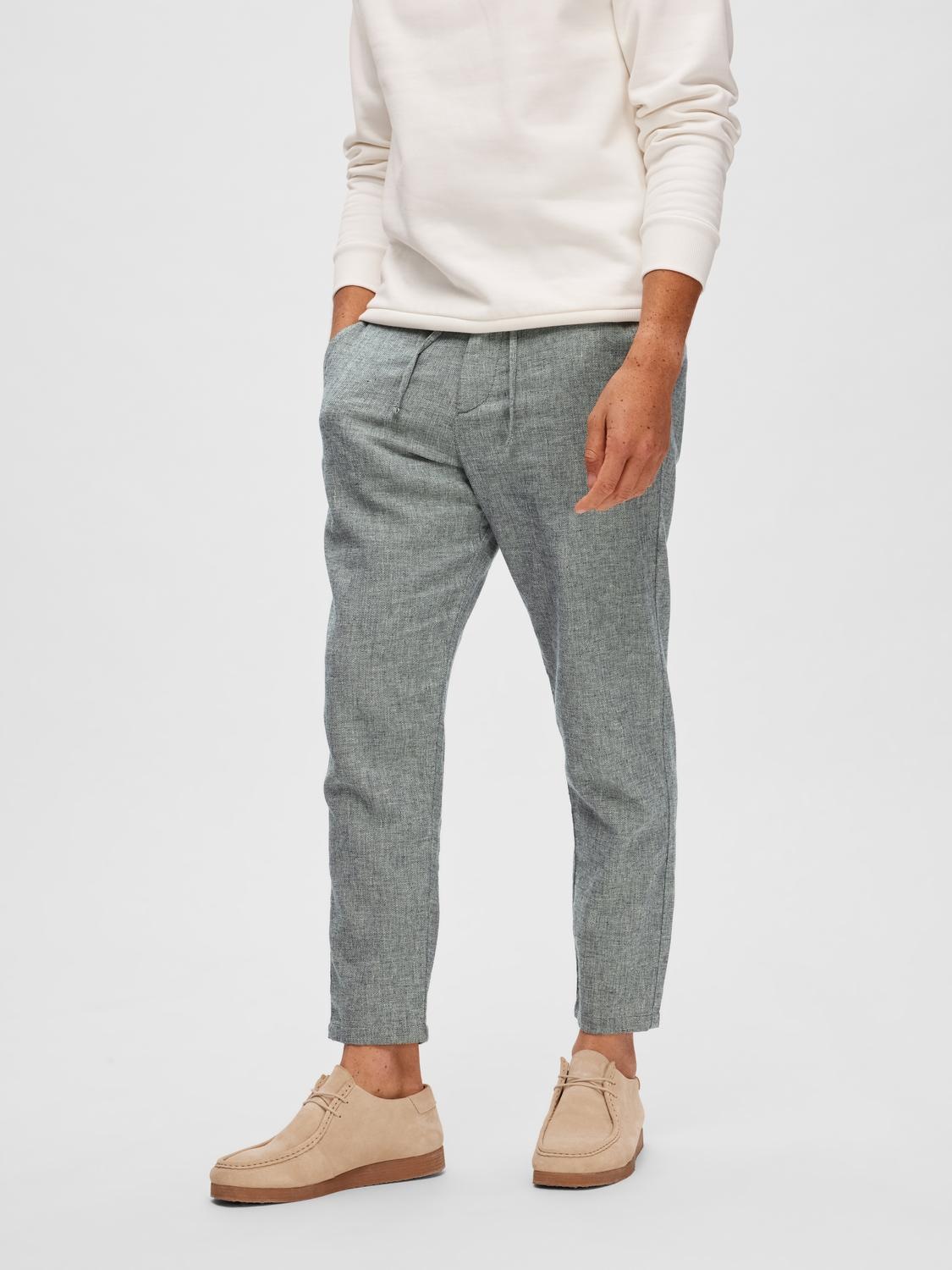SELECTED "SLH172-SLIMTAPE BRODY LINEN PANT NOOS" mit Leinen günstig online kaufen