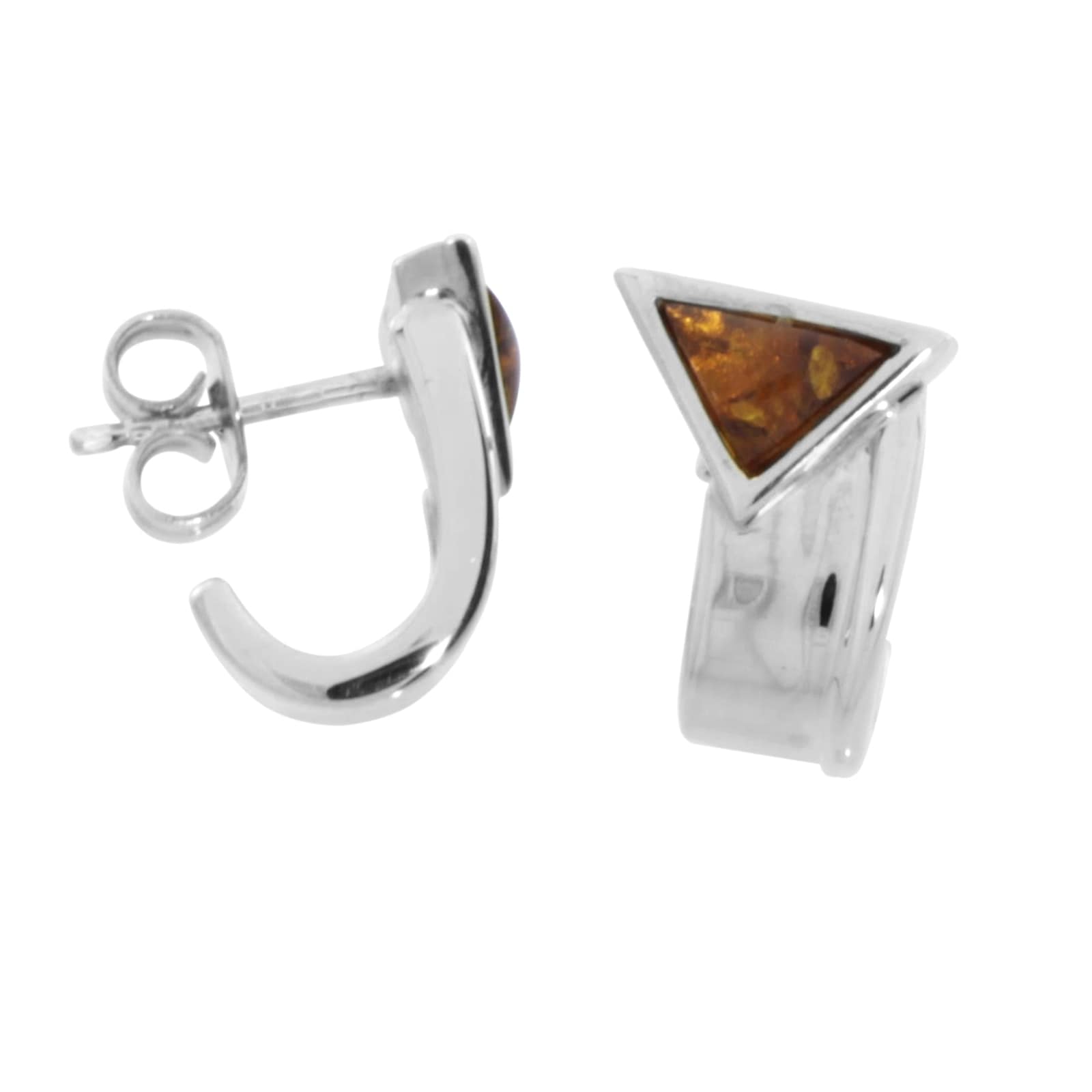 OSTSEE-SCHMUCK Paar Ohrstecker »- Ingiara - Silber 925/000 - Bernstein«