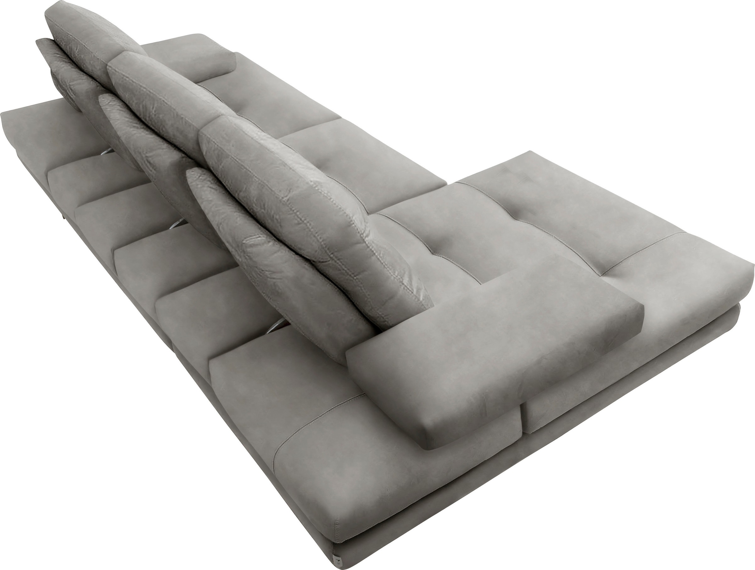 CALIA ITALIA Ecksofa »Toby Wing, L-Form, Designsofa mit sensationellem Sitzkomfort«, inklusive Sitztiefenverstellung, Füße in chrom glänzend
