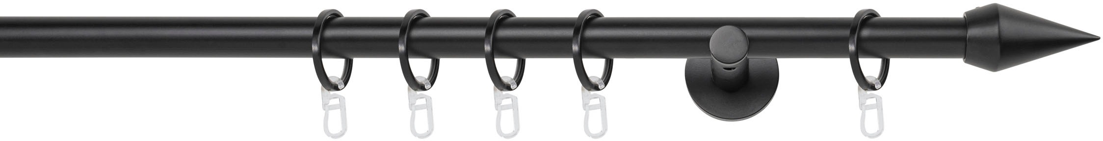 mydeco Gardinenstange »20mm Point Wandträger 6,5 cm«, 1 läufig-läufig, Fixmaß