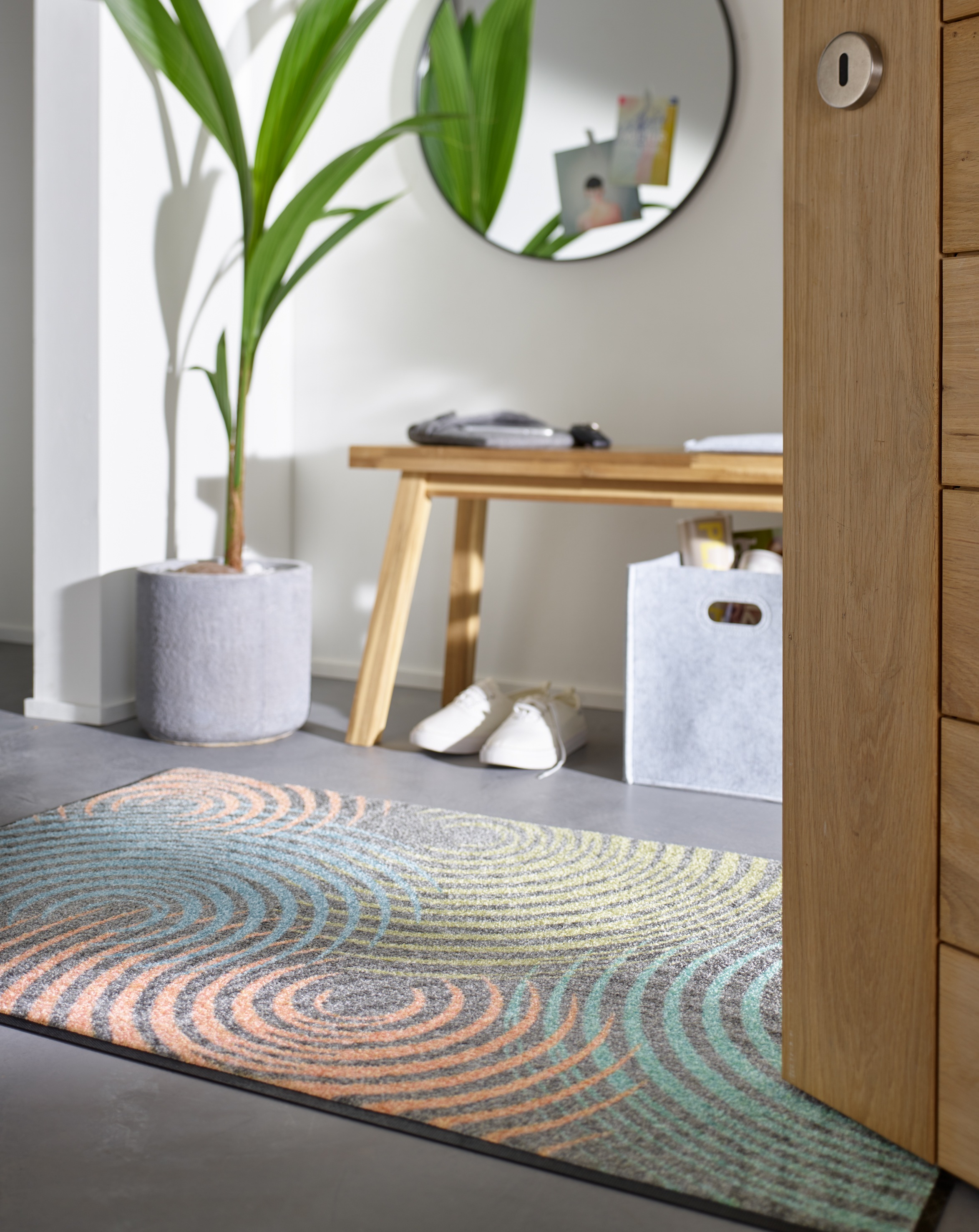 wash+dry by Kleen-Tex Teppich "Ondole" rechteckig 7 mm Höhe günstig online kaufen