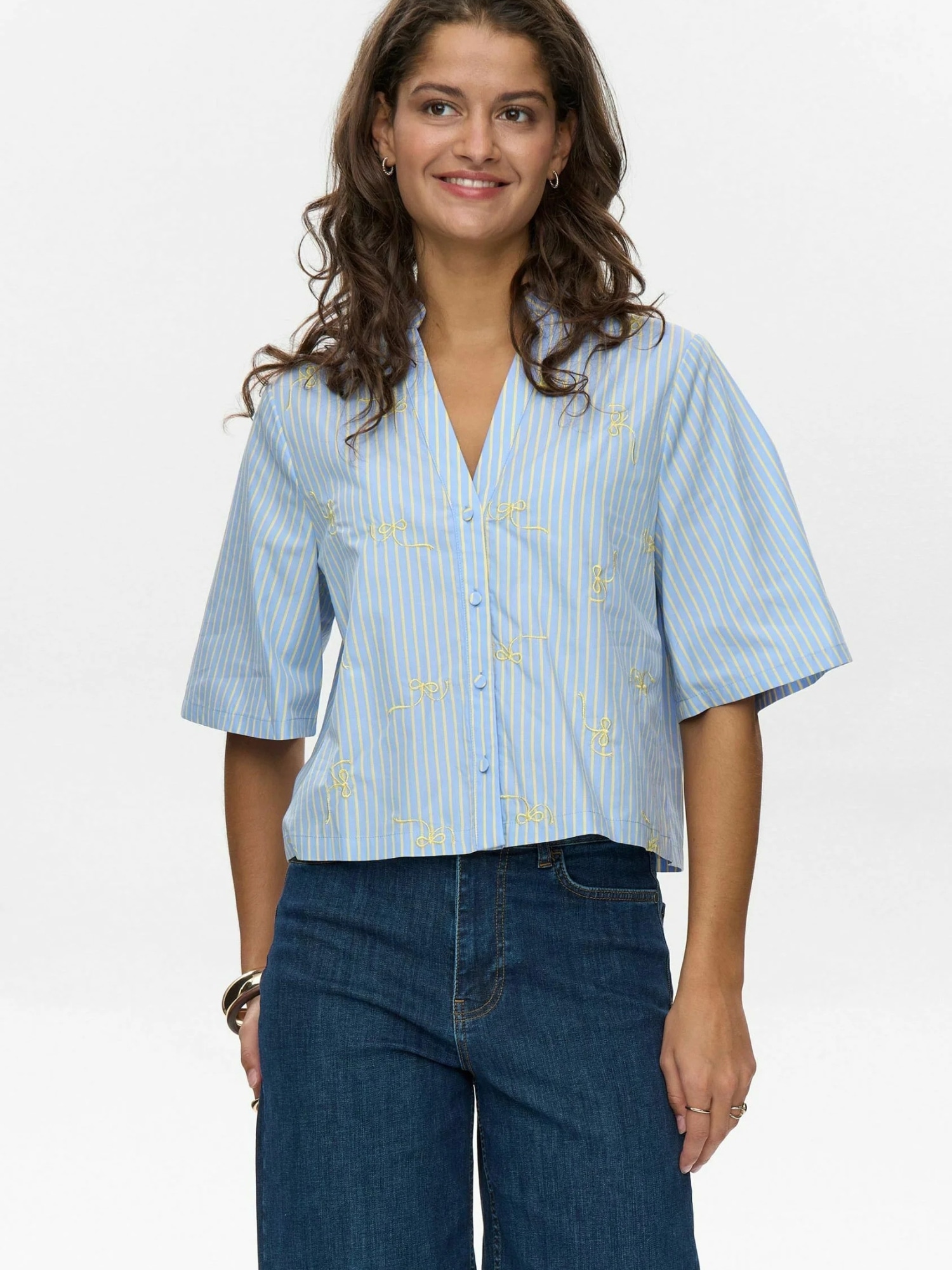 nümph Langarmhemd »Nümph SHIRT NUMELANIE«
