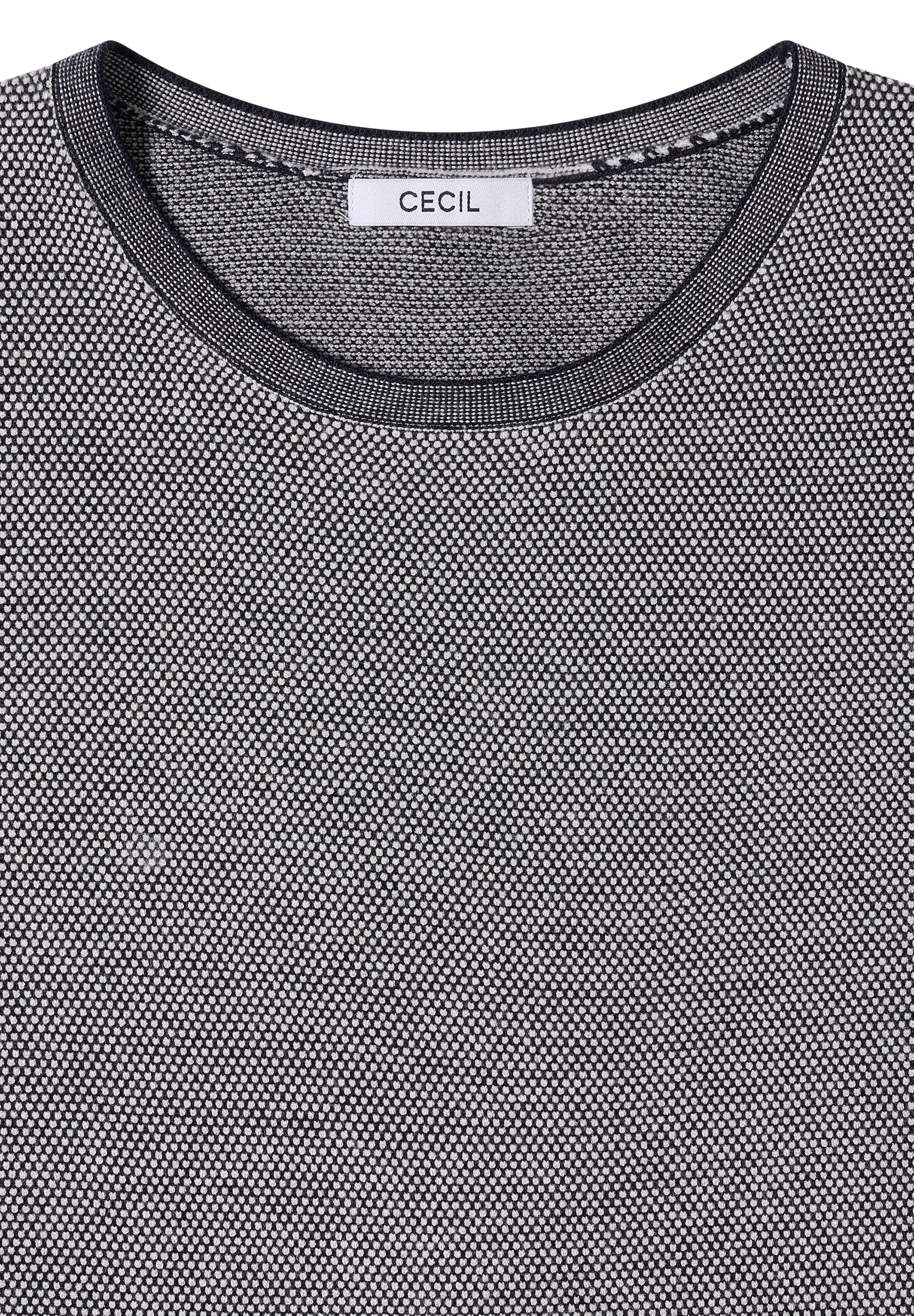 Cecil Strickpullover, mit Materialmix