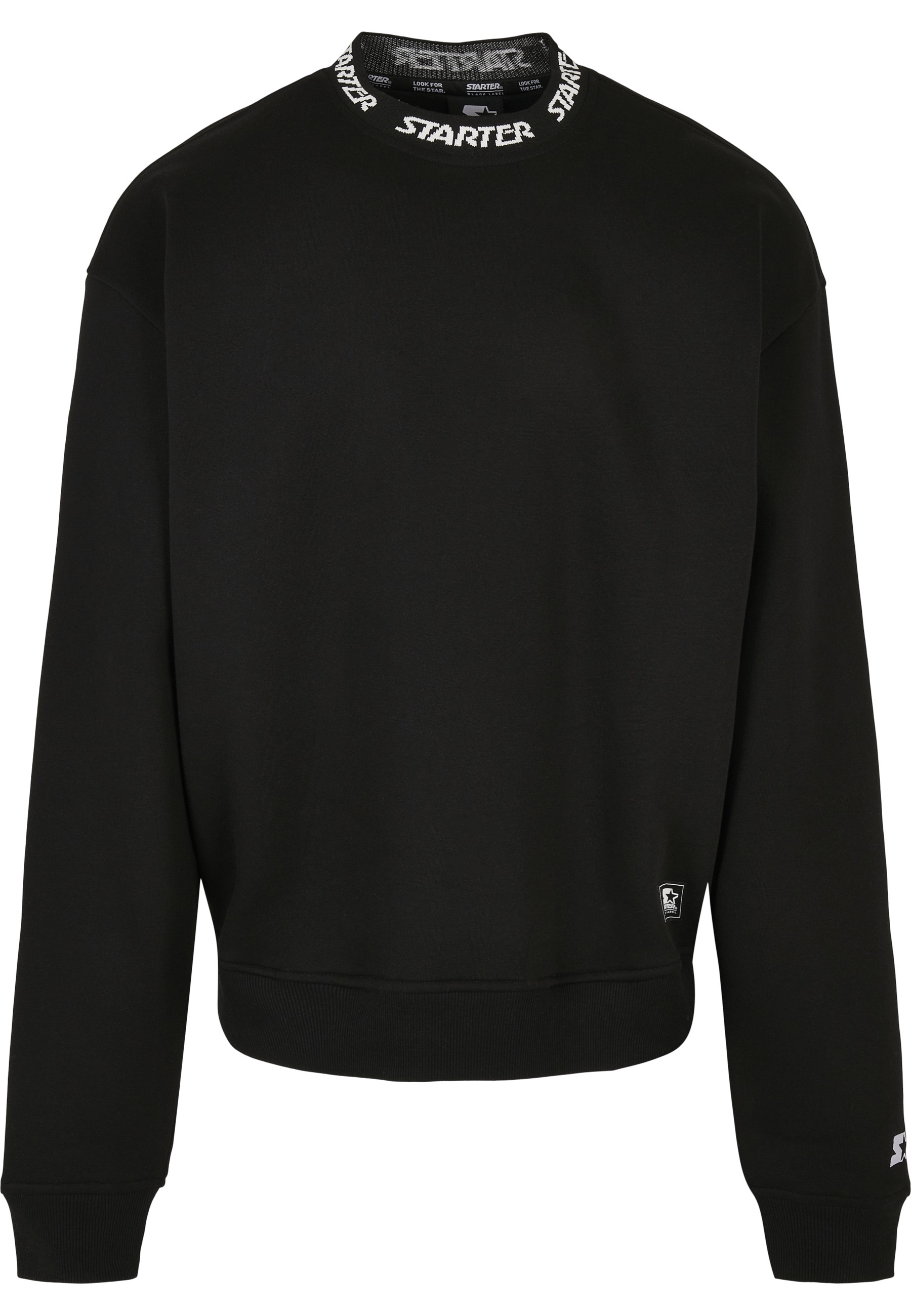 Starter Black Label Rundhalspullover "Starter Black Label Herren Starter Jaquard Rib Crewneck", 1 Stk.