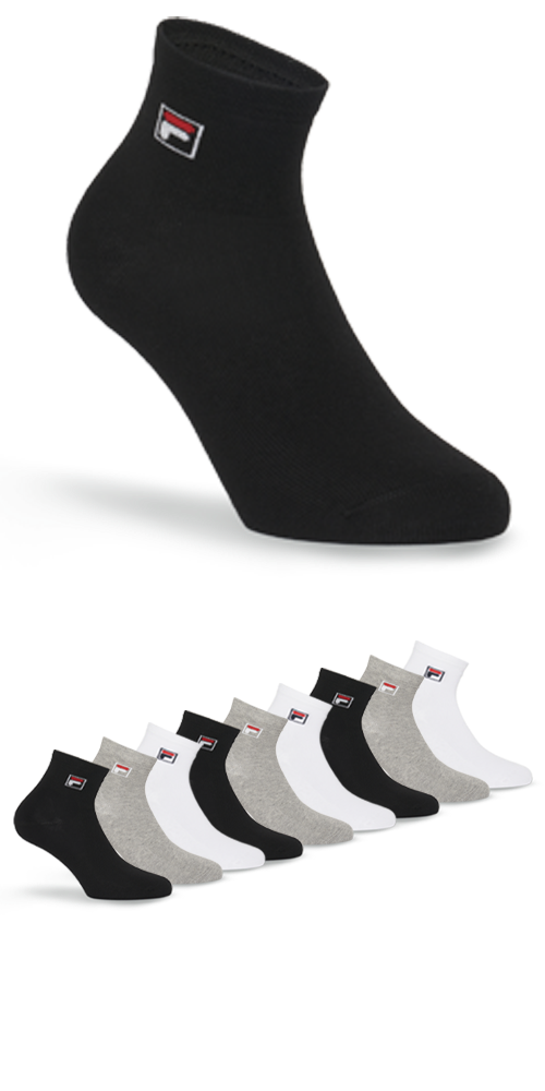 Fila Kurzsocken "UNISEX QUARTER PLAIN SOCKS" 9 Paar tlg. mit Logo-Schriftzu günstig online kaufen