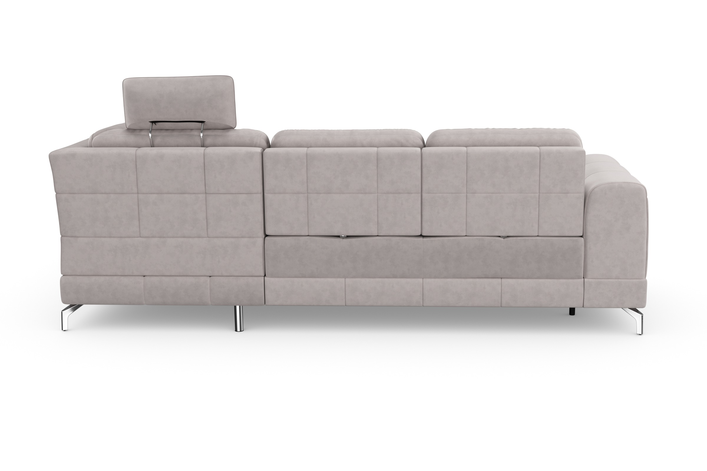 sit&more Ecksofa »Bendigo L-Form«, inklusive Sitztiefenverstellung, Bodenfreiheit 12 cm, in 2 Fußfarben