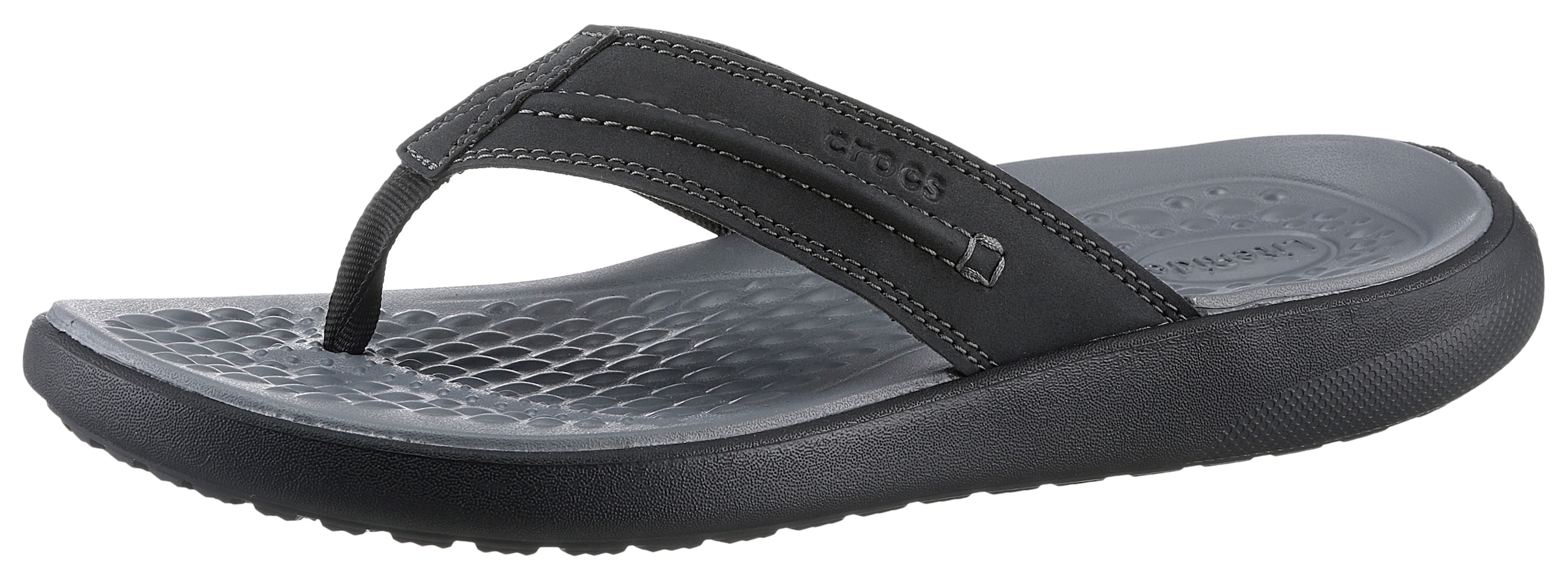 Crocs Zehentrenner »Yukon Vista II Flip«, Sandale, Sommerschuh mit Ziernaht