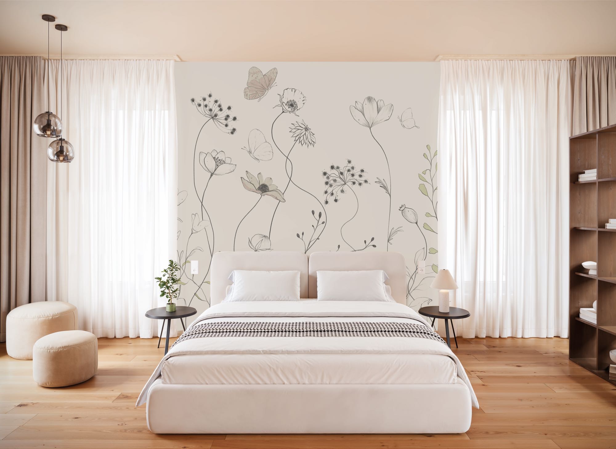 Komar Fototapete "Vlies Fototapete - Easy Breezy - Größe 200 x 250 cm" Motiv bedruckt glatt