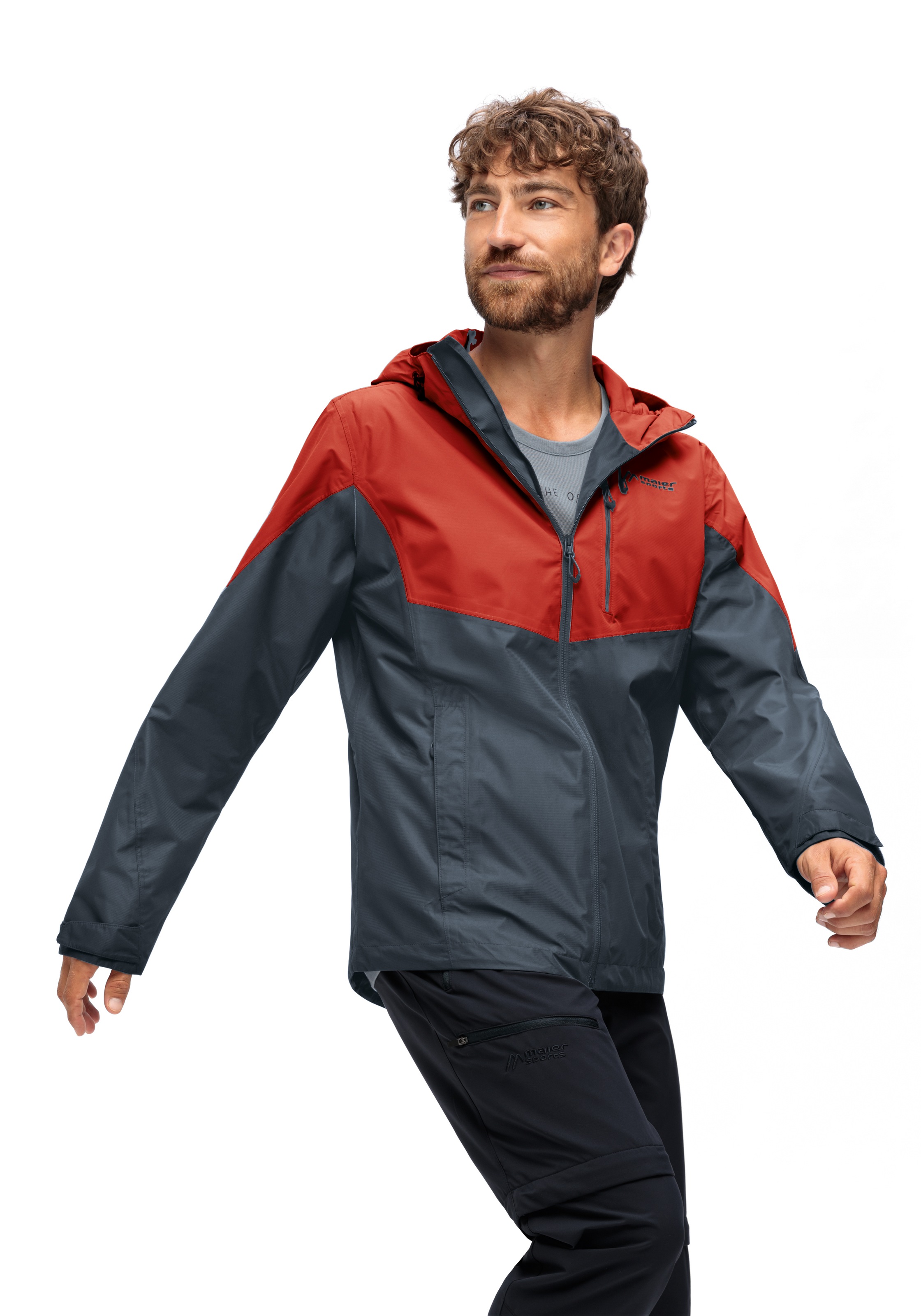 Maier Sports Outdoorjacke »Schlufterkopf M«, Herren Jacke wasserdicht, Funktionsjacke 3 Taschen außen + Innentasche