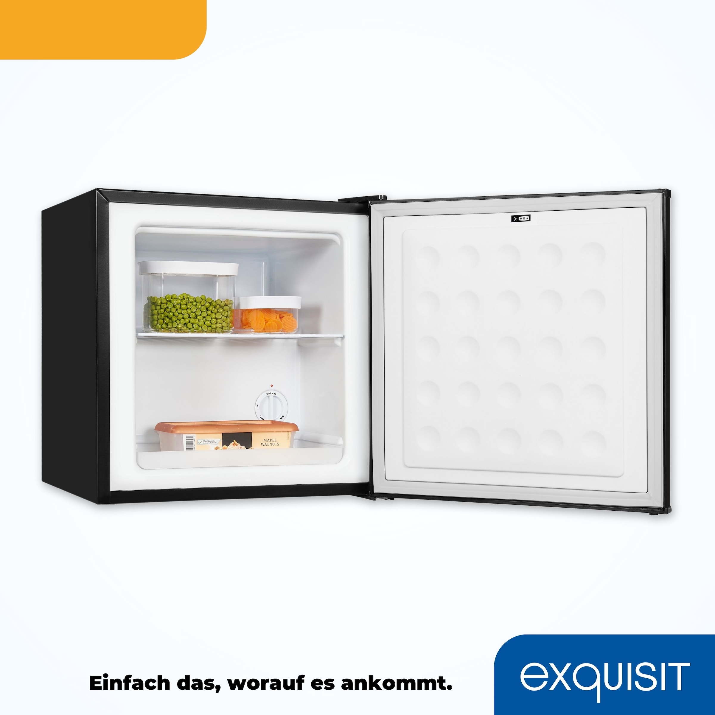 exquisit Gefrierschrank »GB40-150E schwarz«, 51 cm hoch, 47 cm breit, 31 L Volumen, 4 Sterne Gefrieren