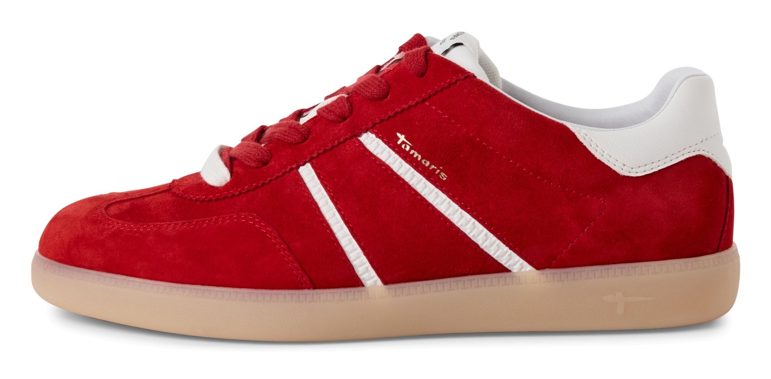 Tamaris Plateausneaker, Freizeitschuh, Halbschuh, Schnürschuh mit gepolstertem Schaftrand